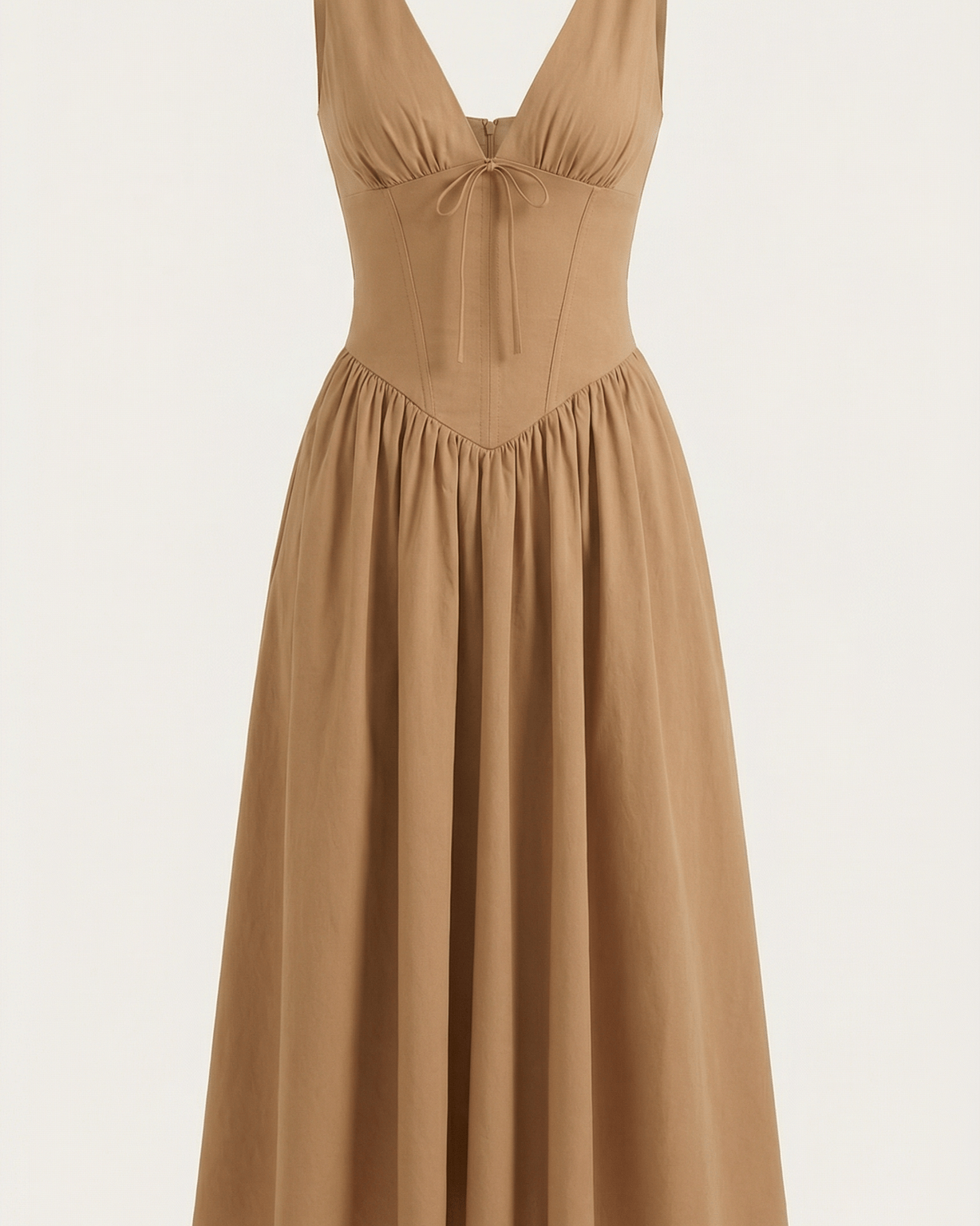 Aurazio Vestito Midi Con Scollo a V per Donna