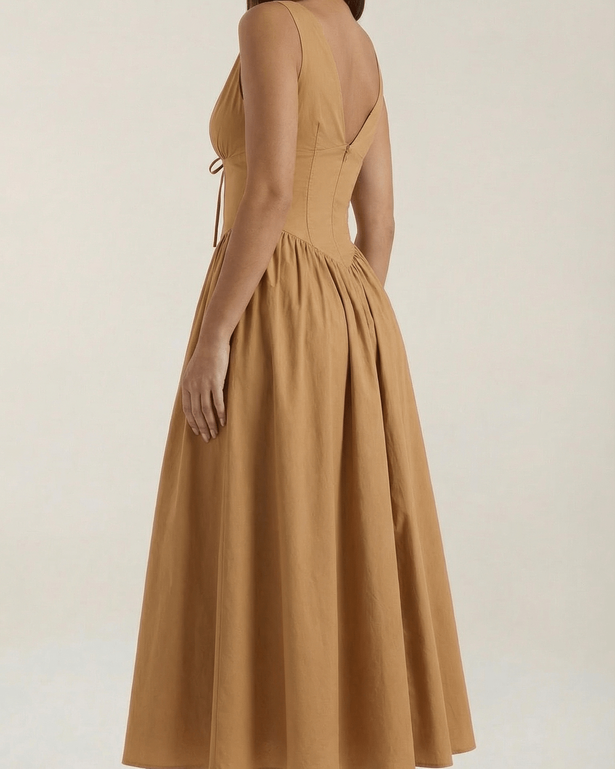 Aurazio Vestito Midi Con Scollo a V per Donna