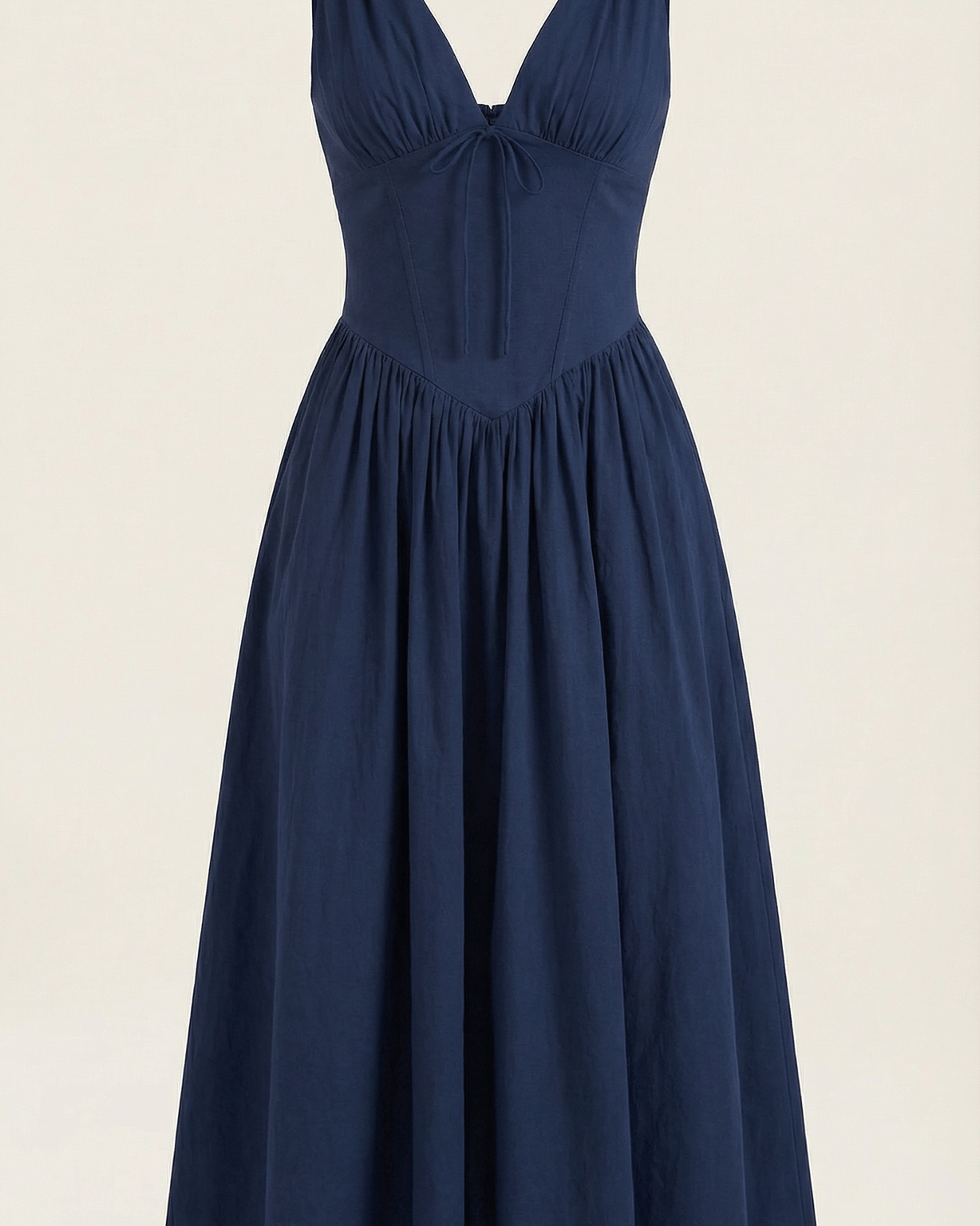 Aurazio Vestito Midi Con Scollo a V per Donna