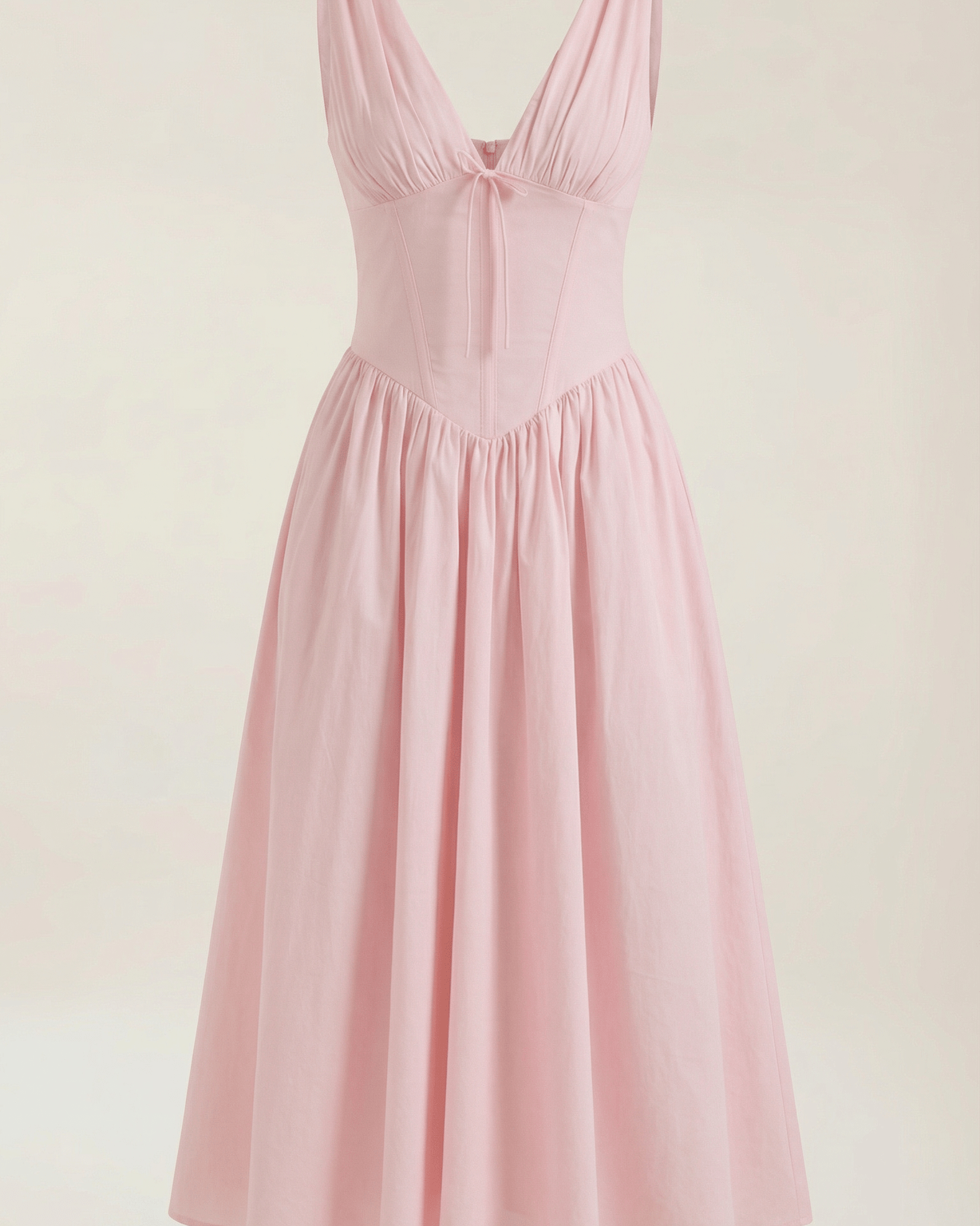 Aurazio Vestito Midi Con Scollo a V per Donna