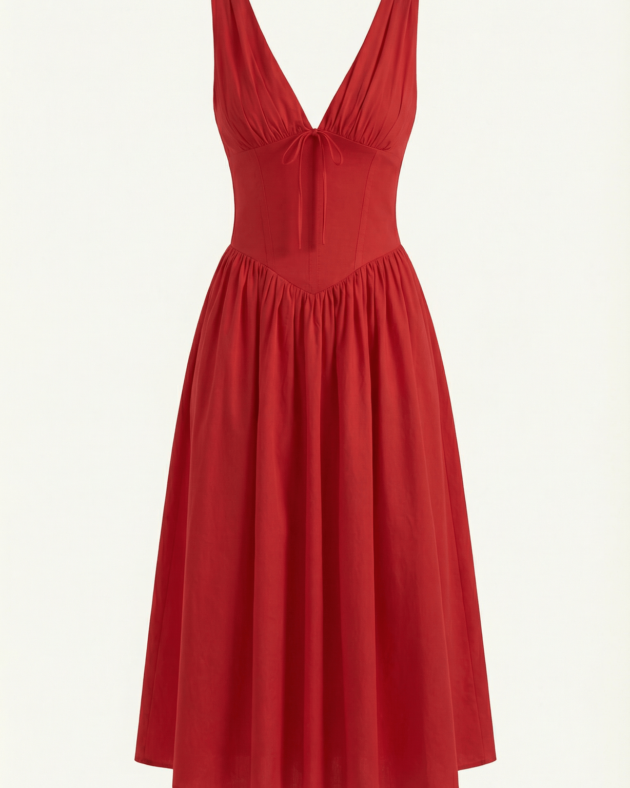 Aurazio Vestito Midi Con Scollo a V per Donna