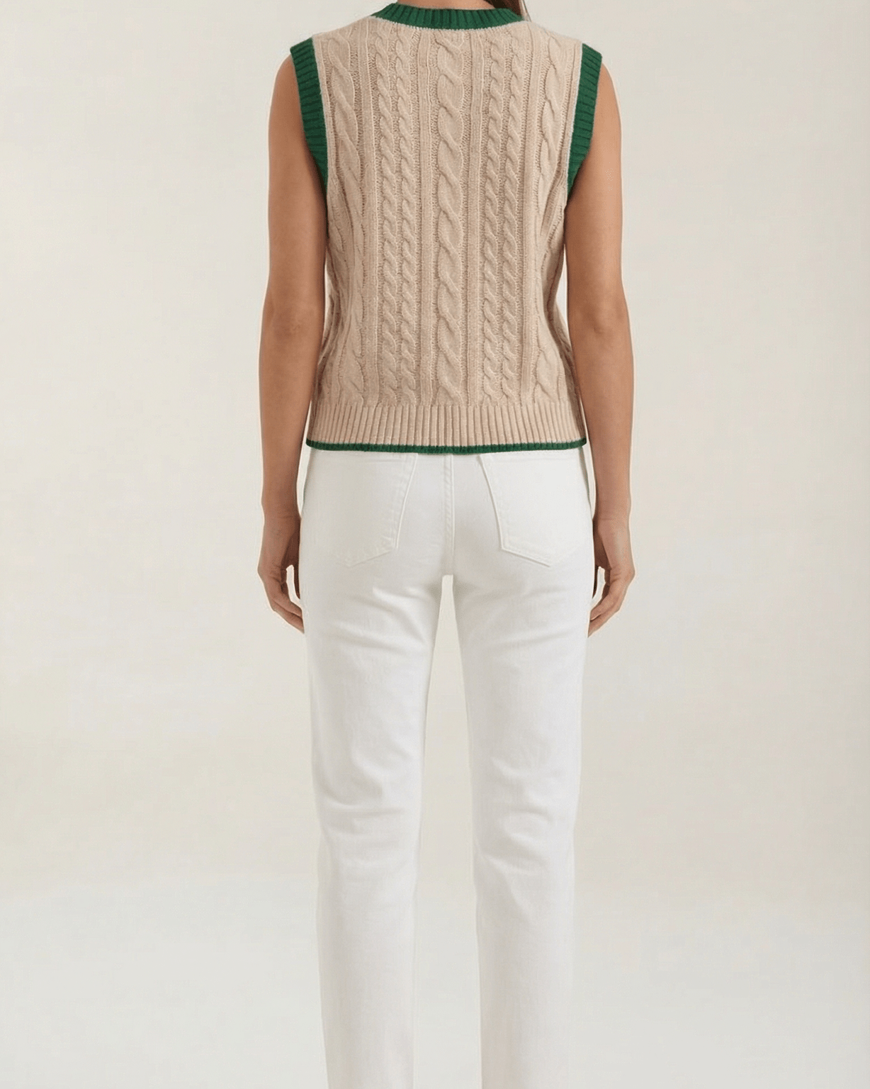 Aurazio Gilet a Coste in Maglia da donna