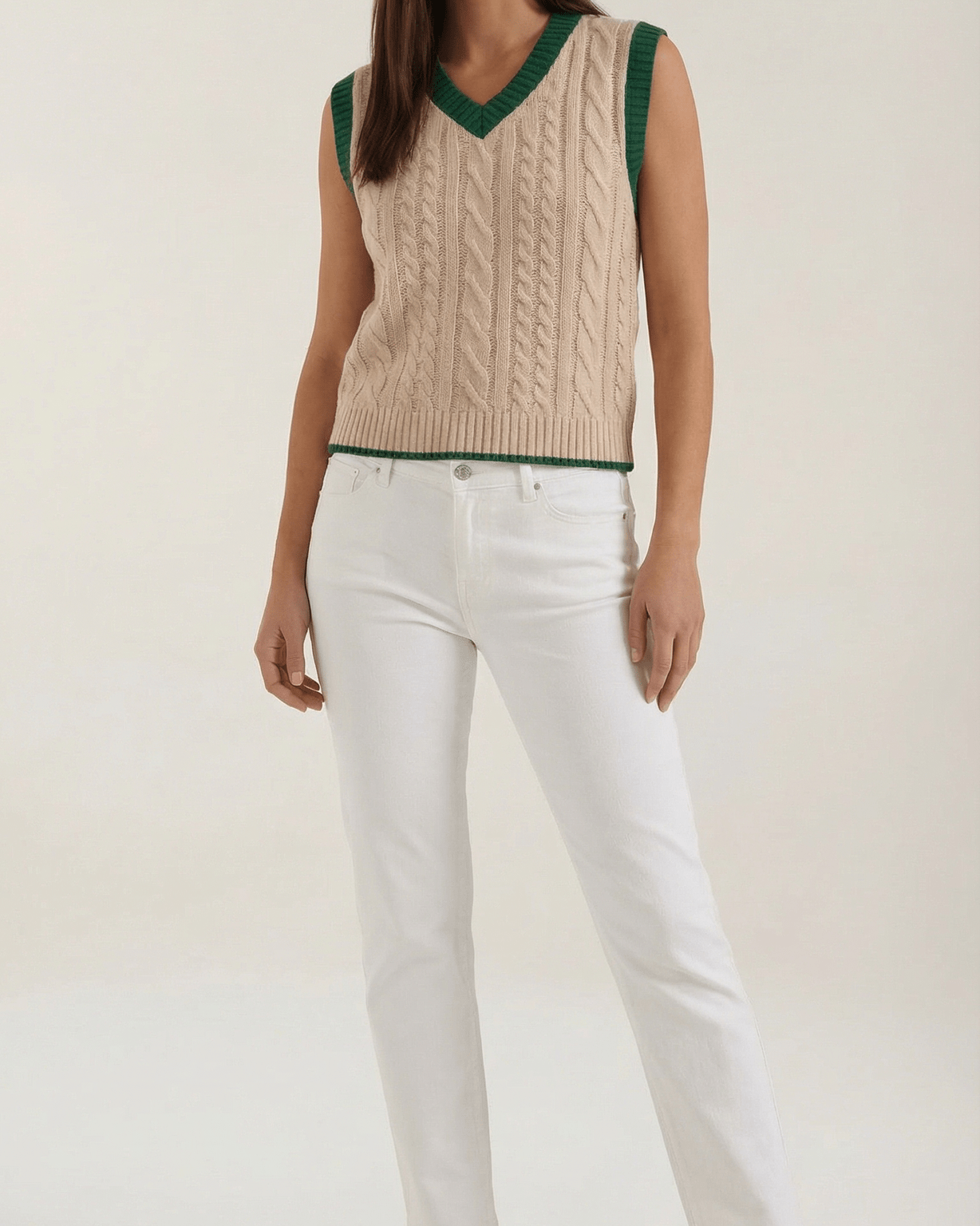 Aurazio Gilet a Coste in Maglia da donna