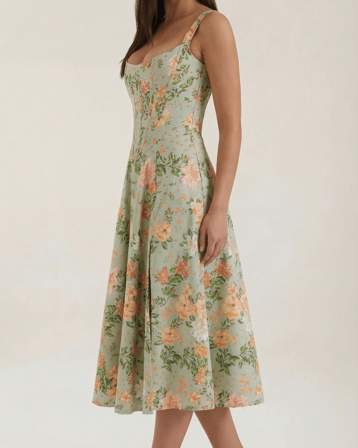 Aurazio Vestito Midi Estivo da Donna