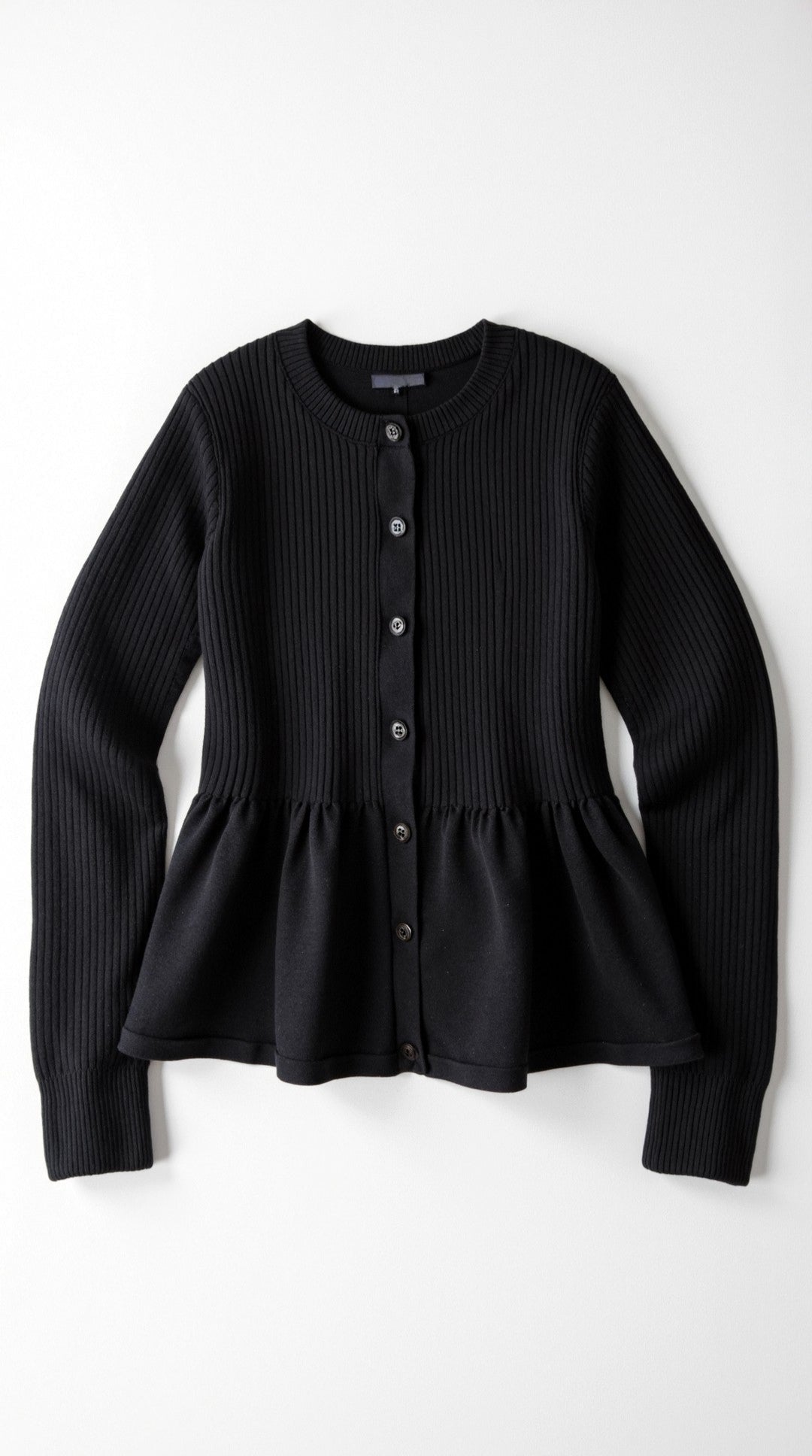Aurazio Cardigan con Bottoni a Peplo da Donna