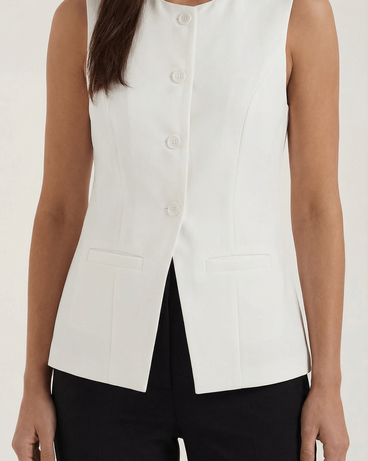 Aurazio Canotta con Bottoni Frontali da Donna