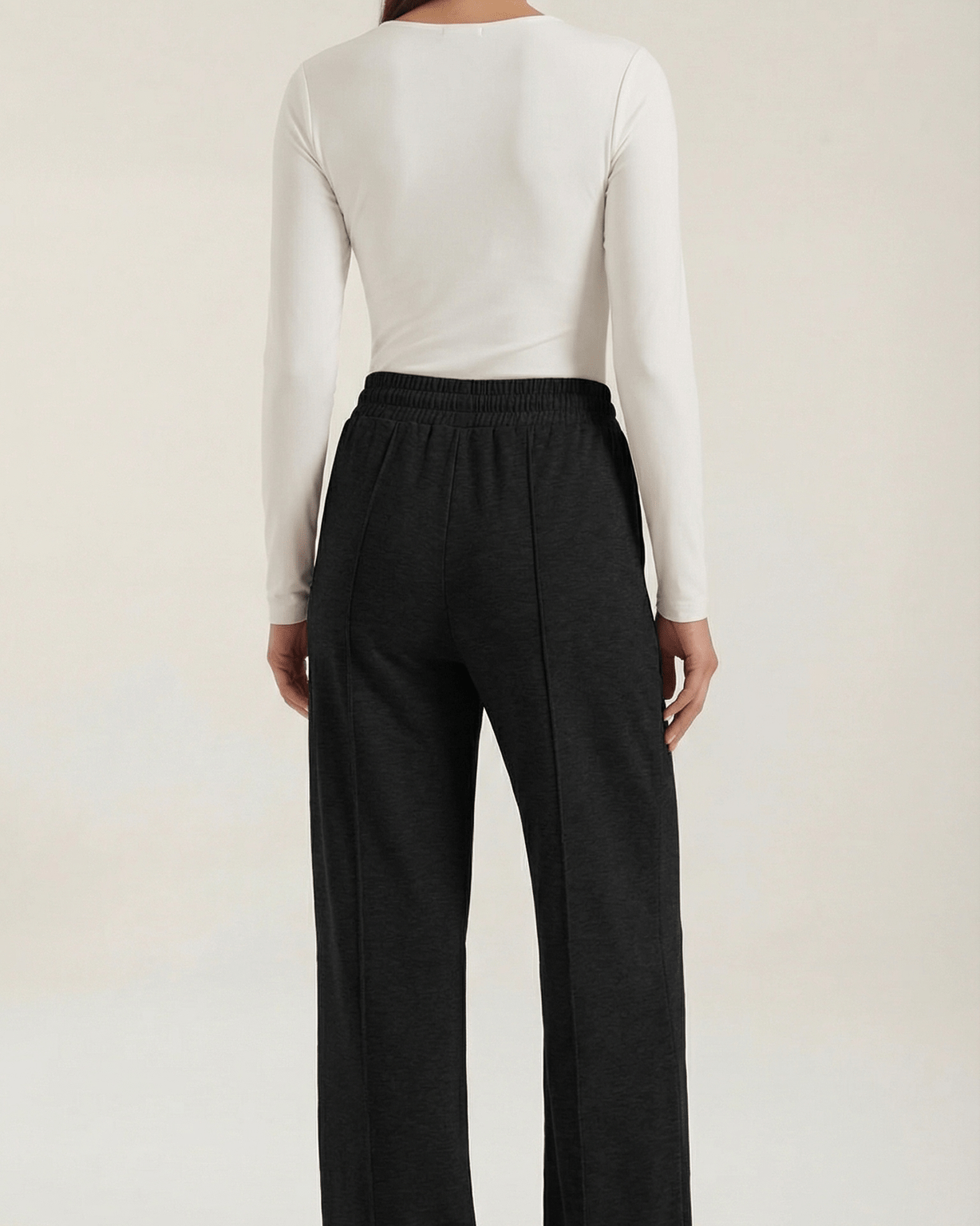 Aurazio Pantaloni a Gamba Larga con Coulisse da Donna