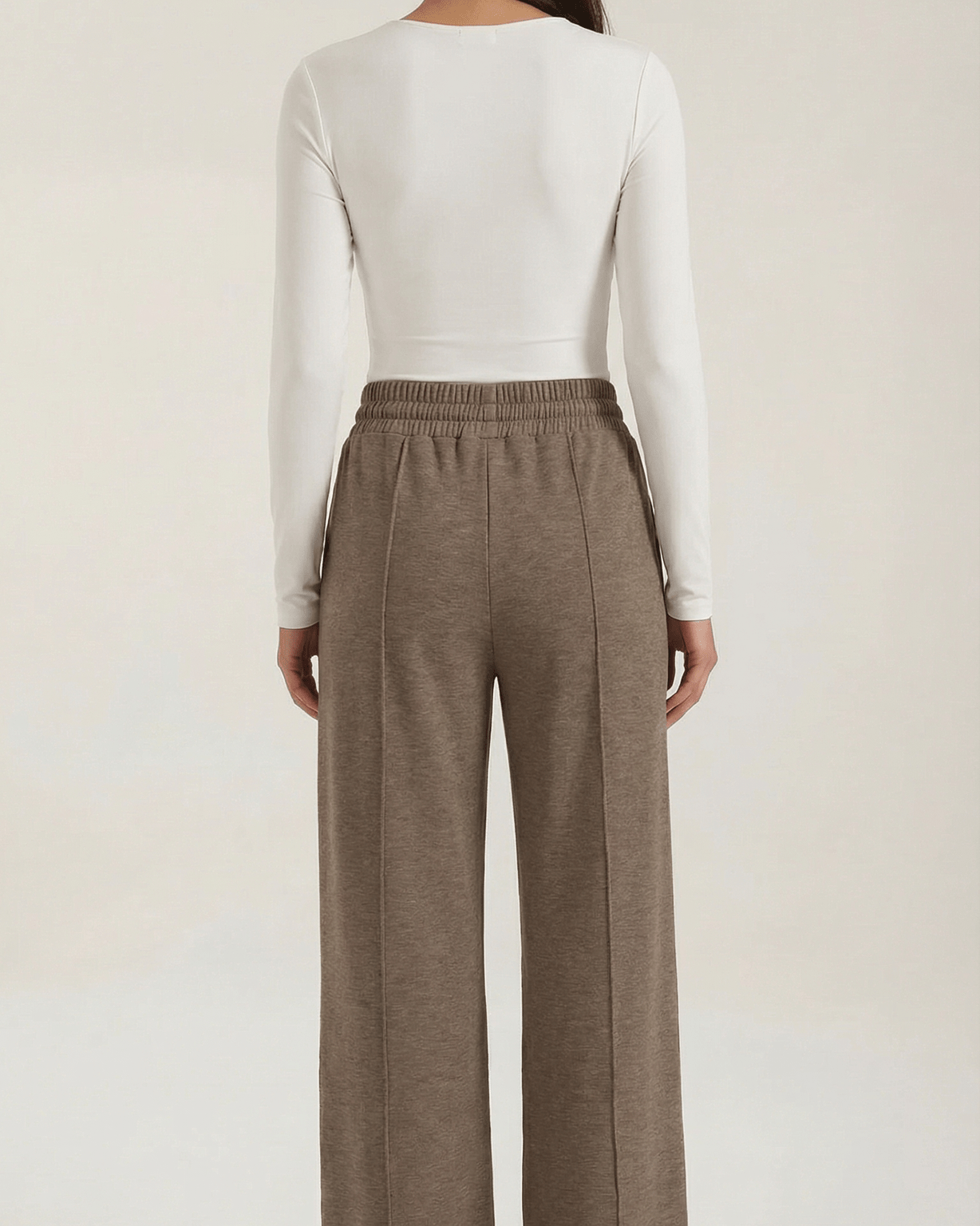 Aurazio Pantaloni a Gamba Larga con Coulisse da Donna