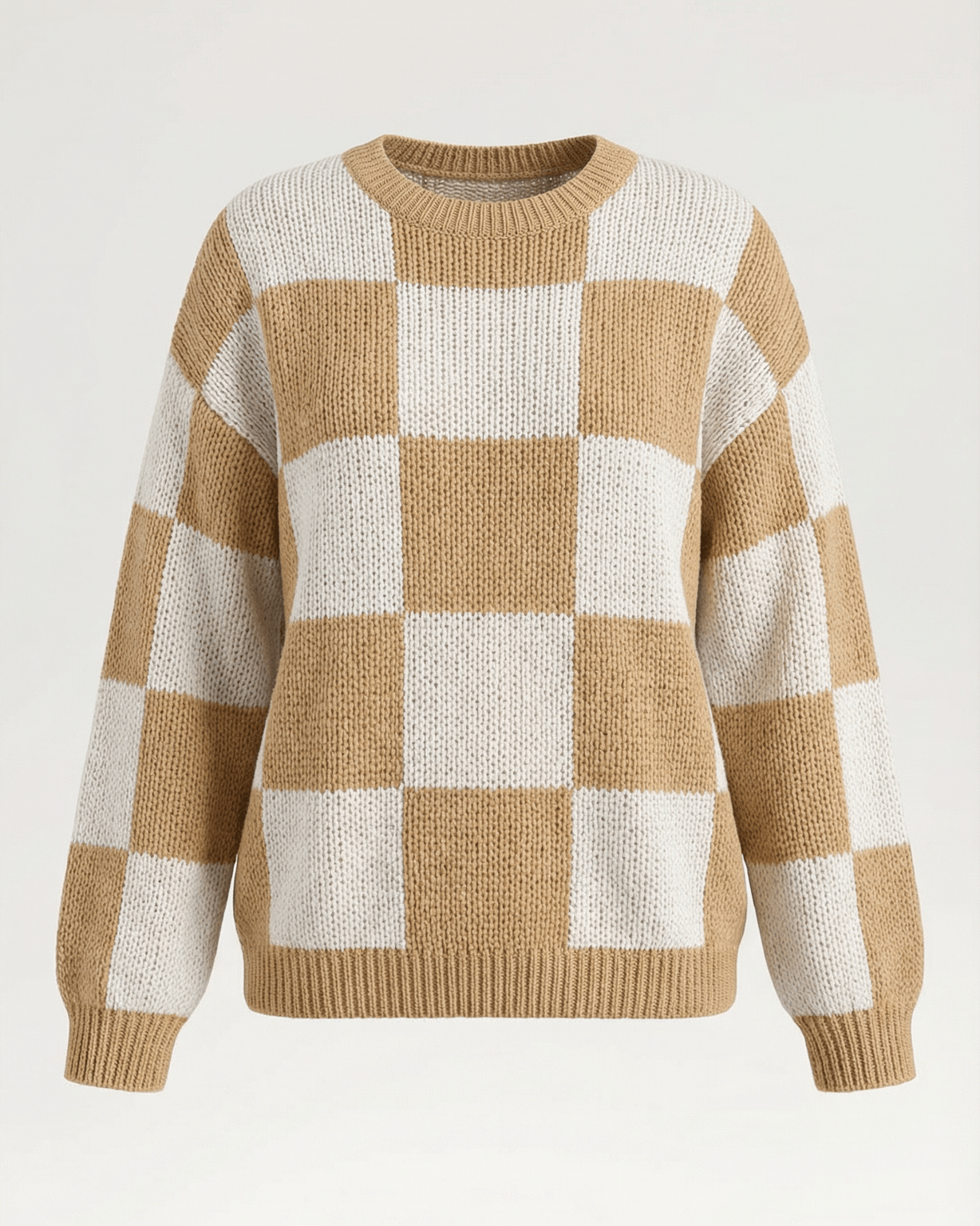 Aurazio Maglione a Quadri Checkered da Donna