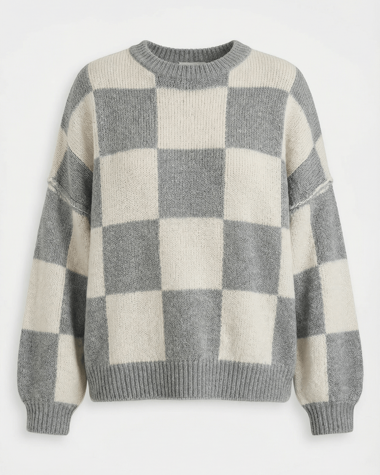 Aurazio Maglione a Quadri Checkered da Donna