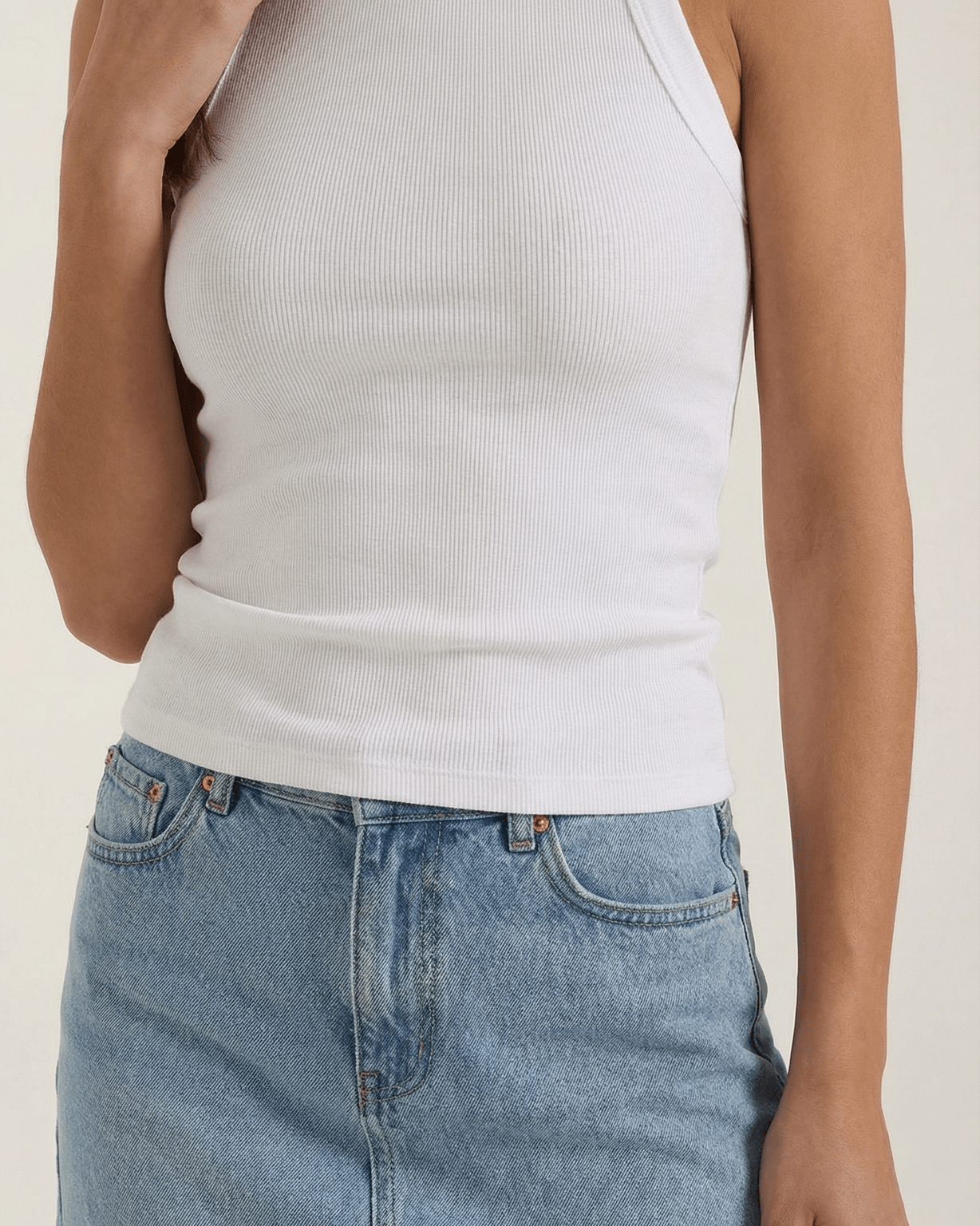 Aurazio Top Senza Maniche per Donna