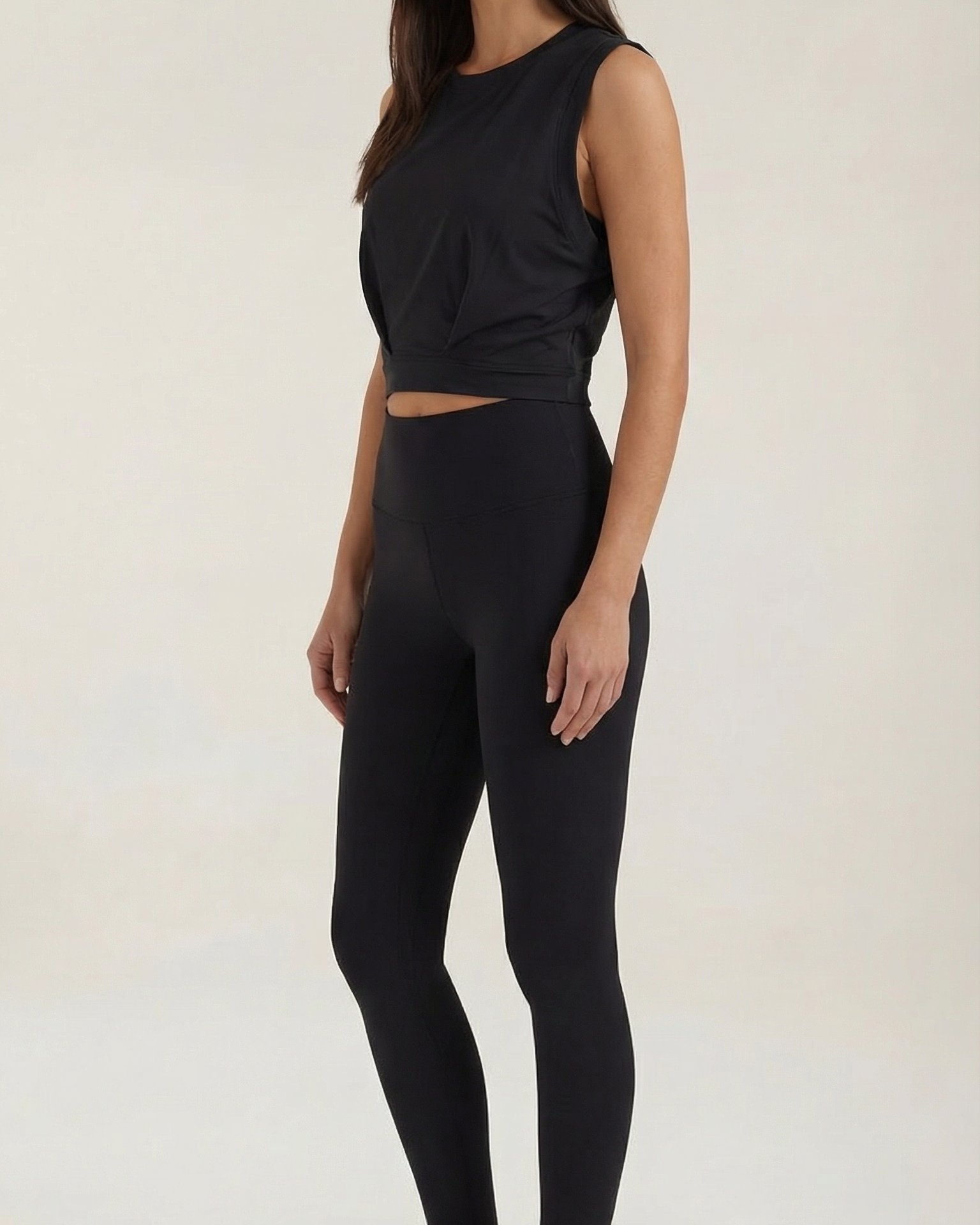 Top Corto Donna Crop Tessuto Ultra Morbido Versatile
