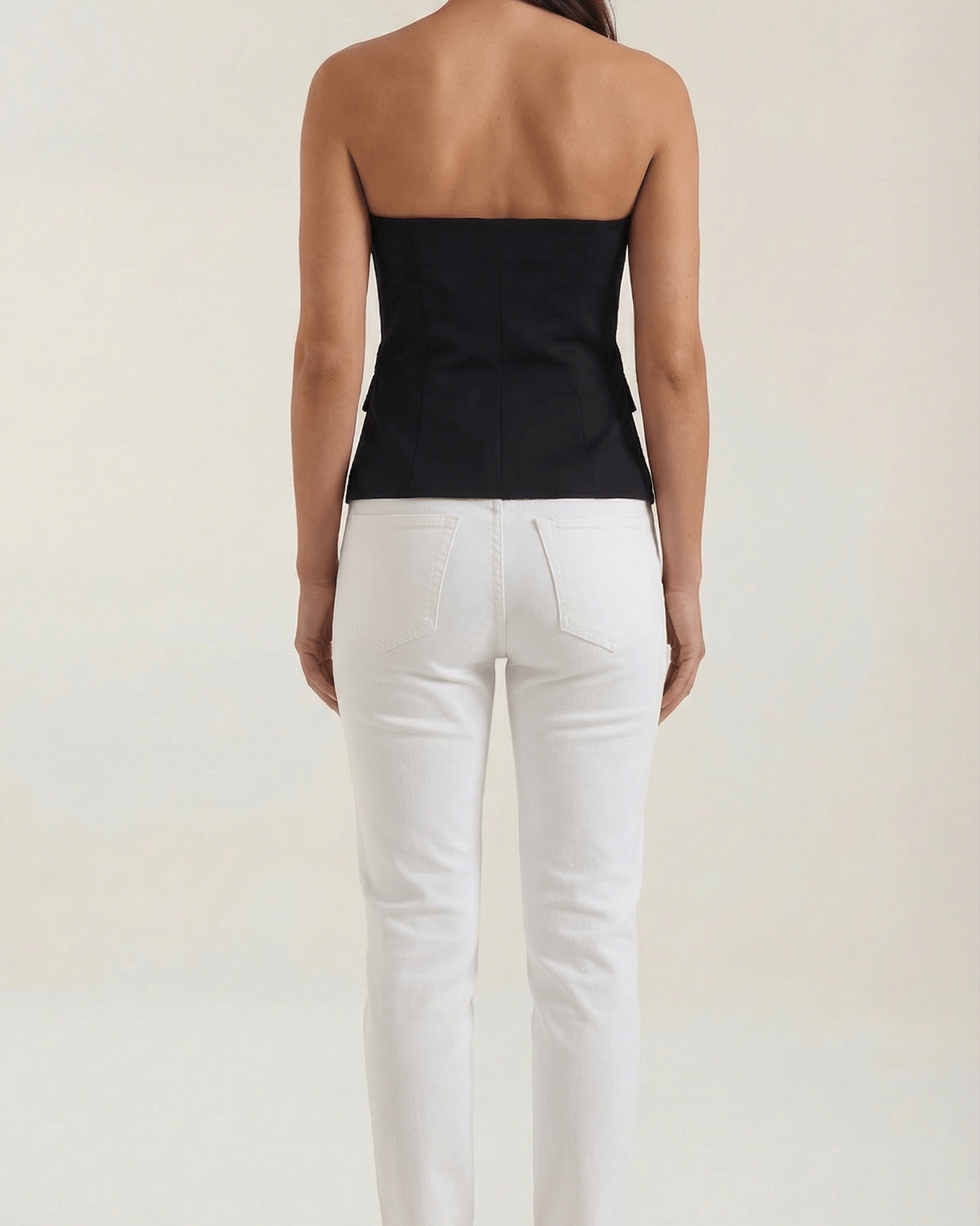 Aurazio Top Blazer Senza Spalline da Donna