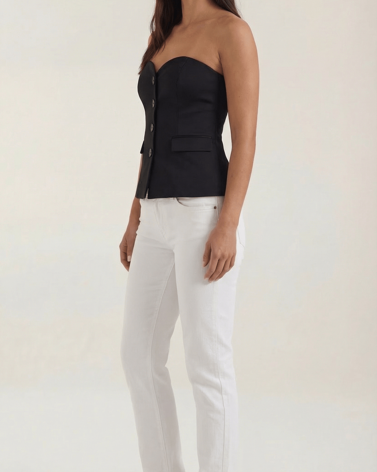 Aurazio Top Blazer Senza Spalline da Donna