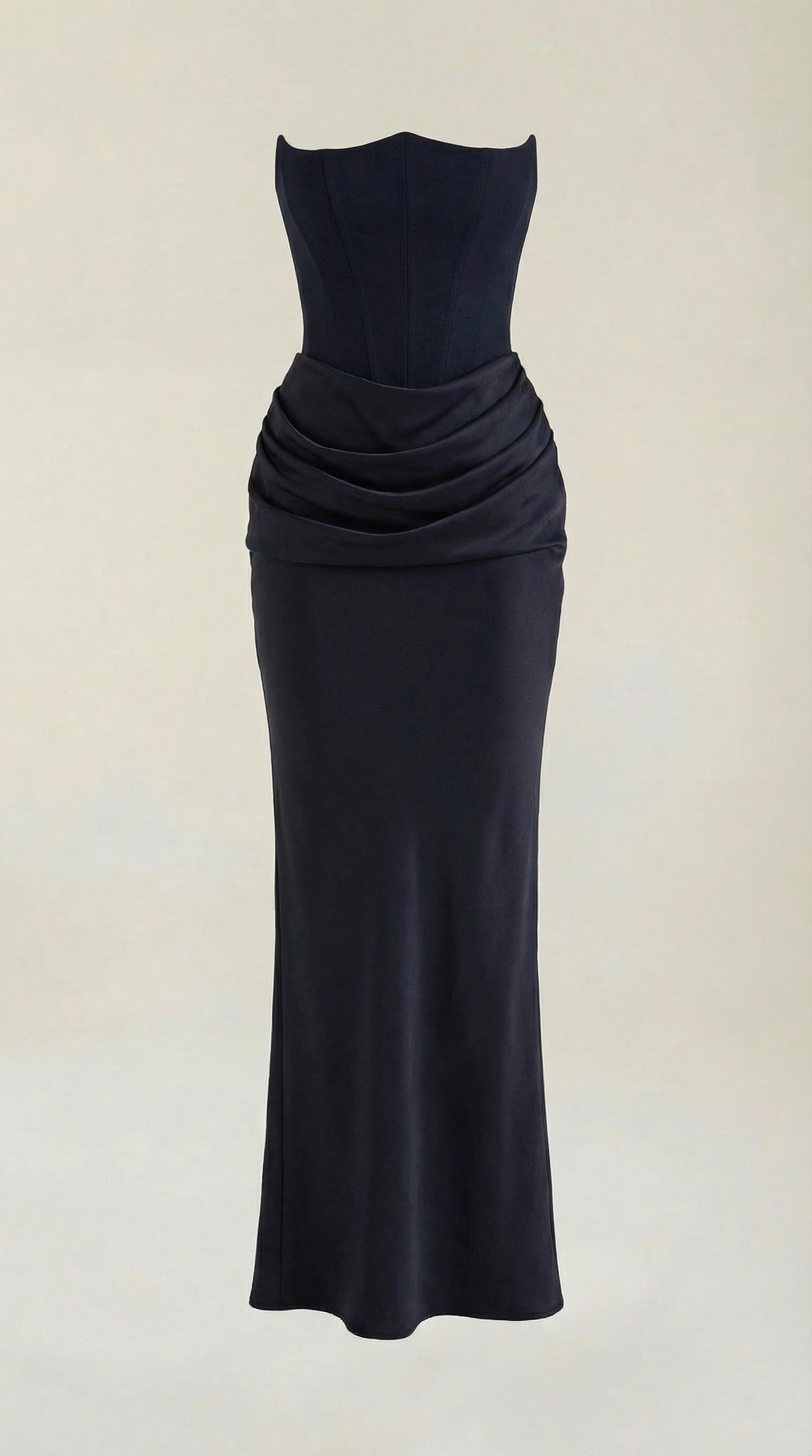 Abito Lungo Donna con Corsetto Bustier da Gala Elegante