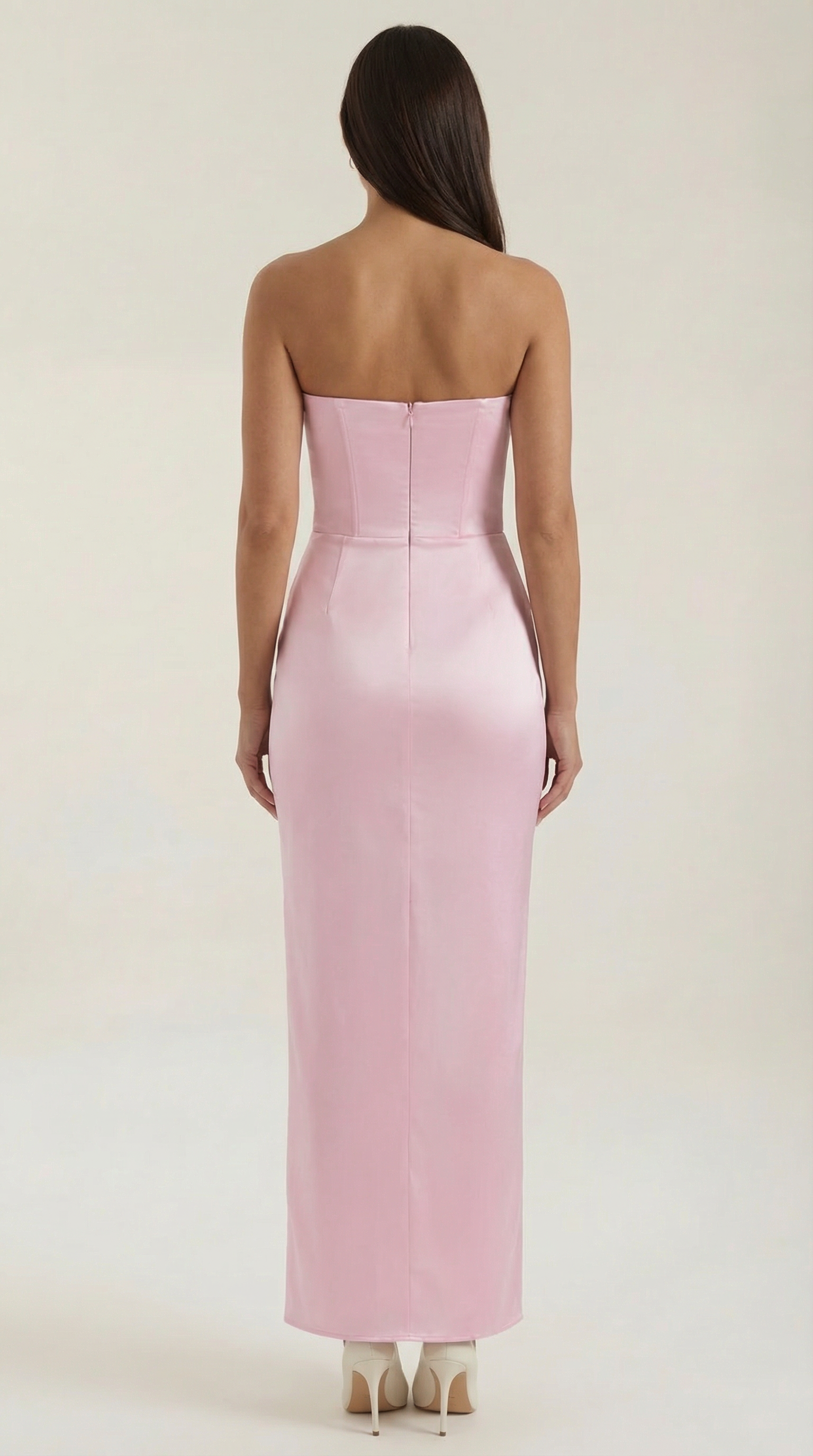 Abito Lungo Donna con Corsetto Bustier da Gala Elegante