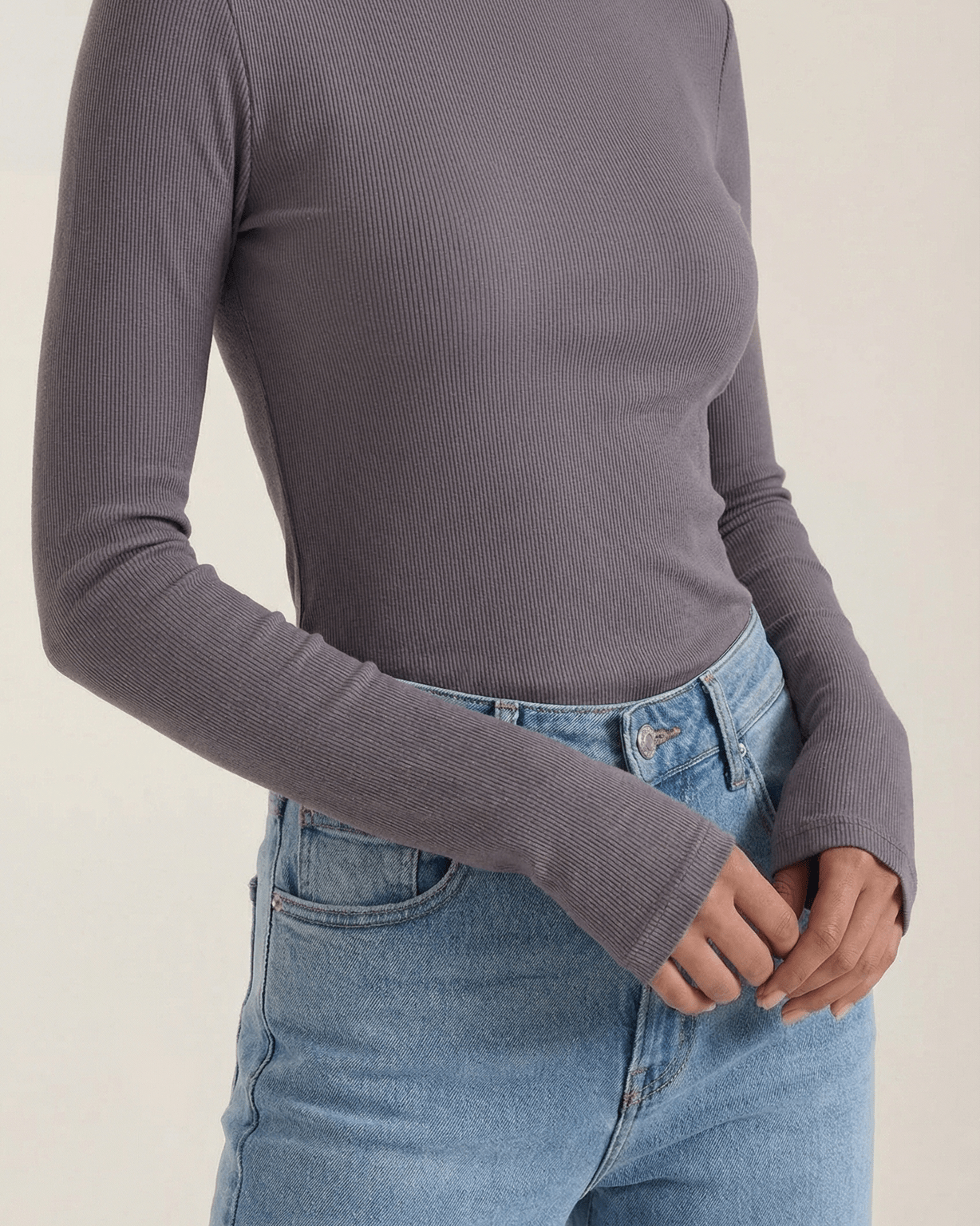 Aurazio Maglia a Maniche Lunghe da Donna