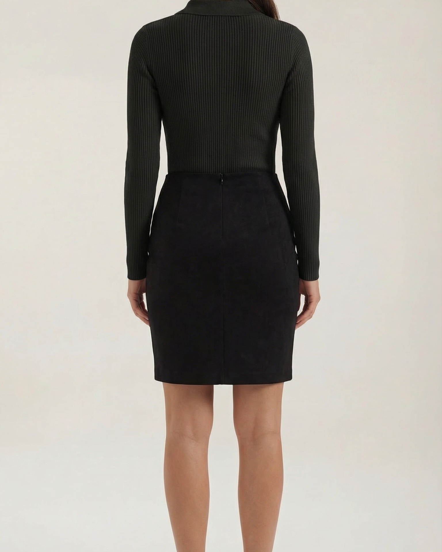 Maglia Donna con Colletto in Lana a Coste Preppy
