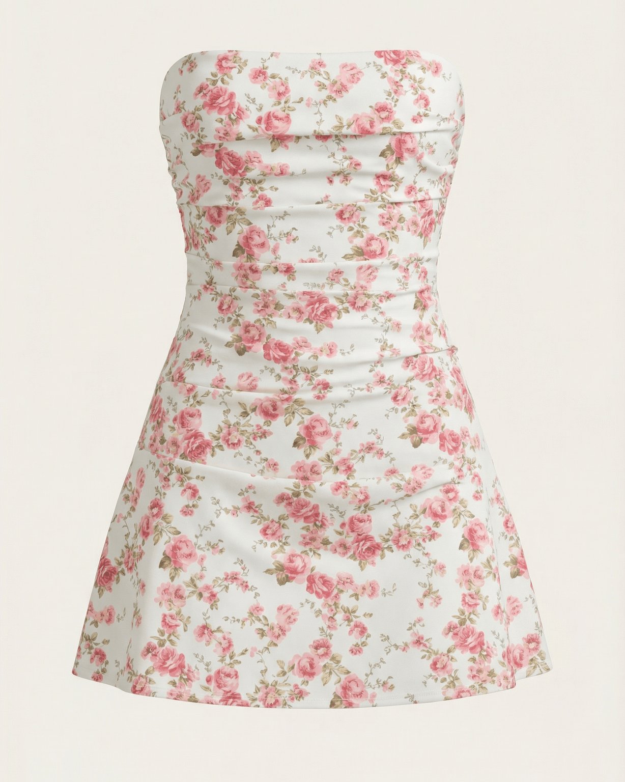 Aurazio Abito Corto Strapless da Donna