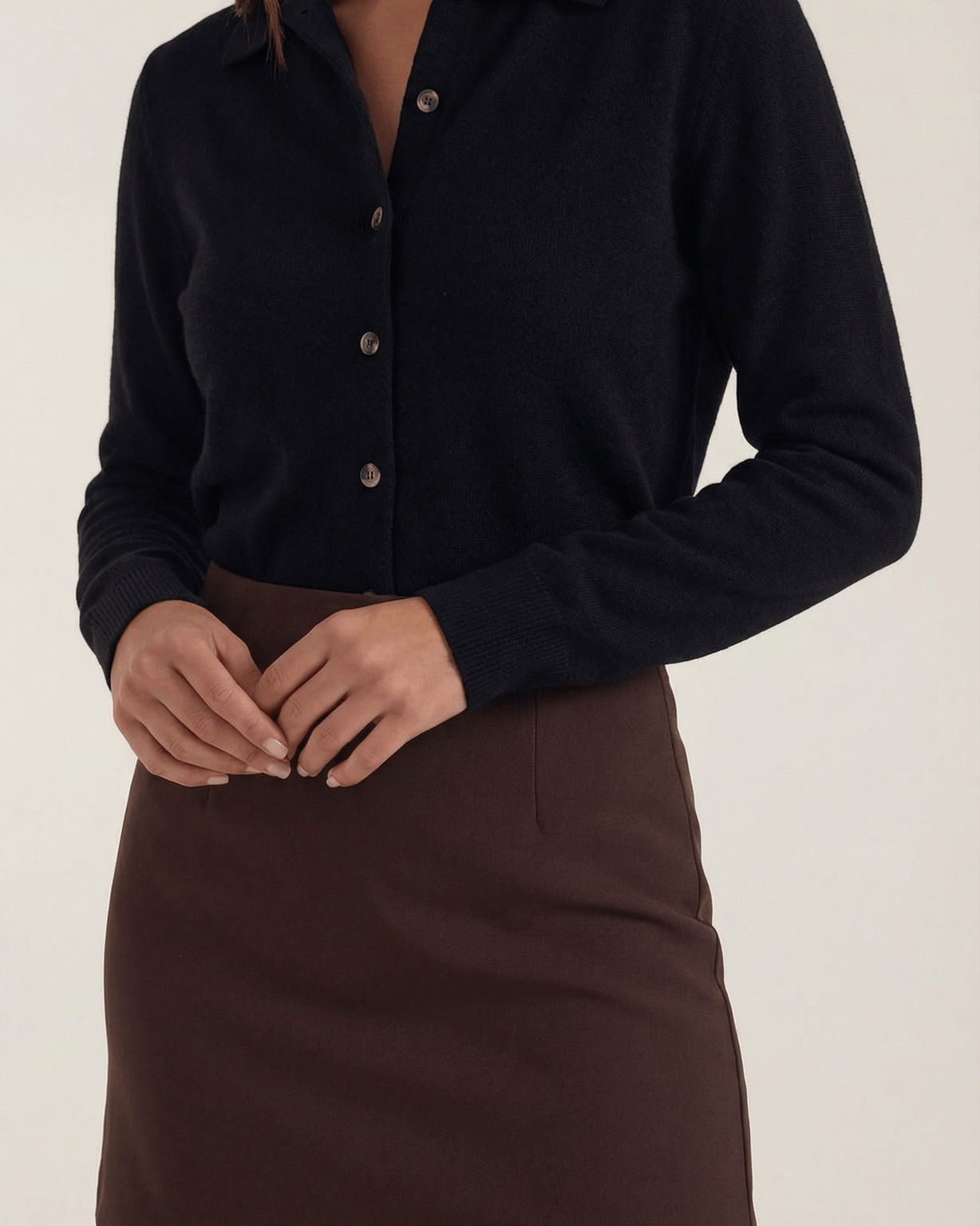 Aurazio Cardigan Con Colletto Bottonato Per Donna