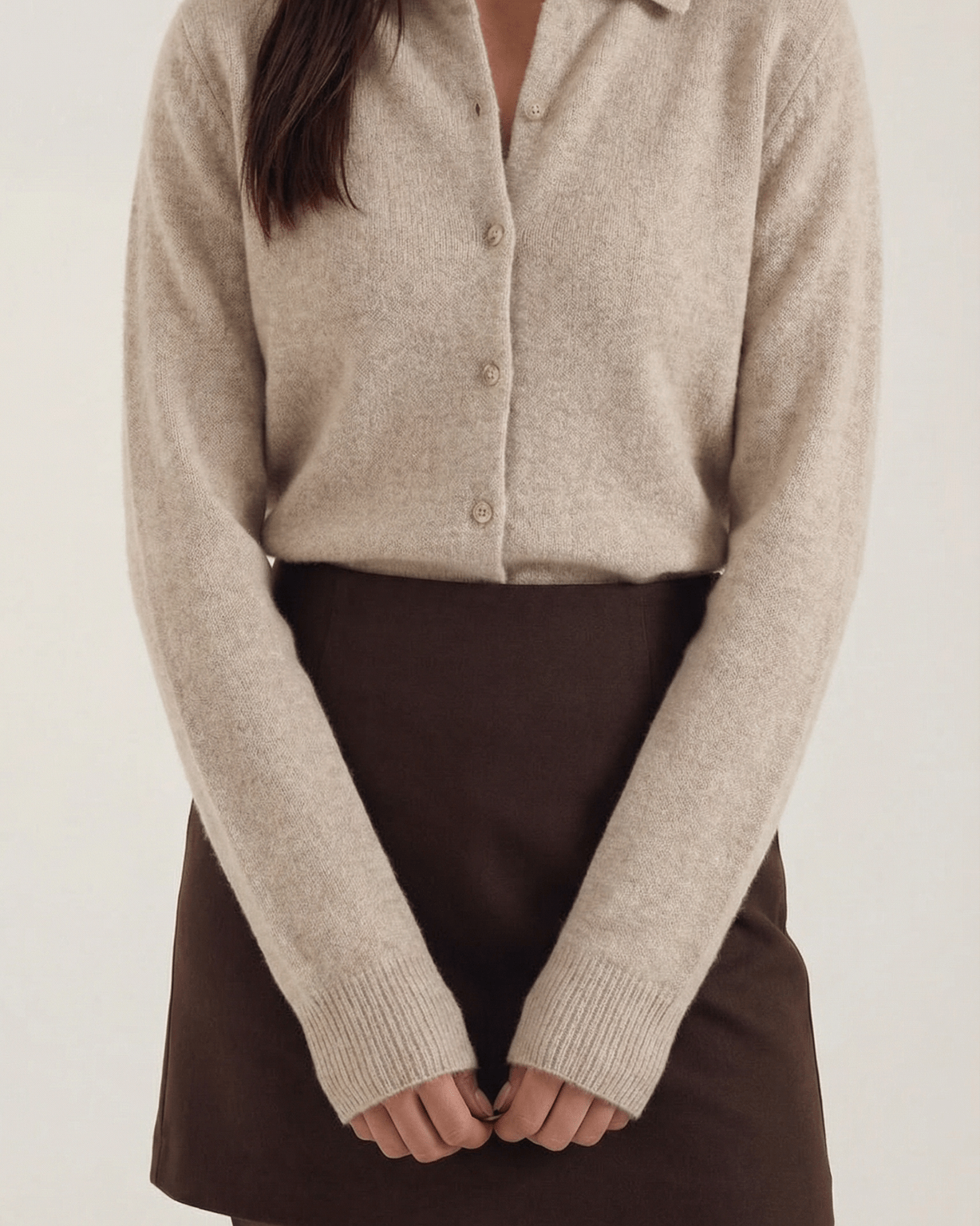 Aurazio Cardigan Con Colletto Bottonato Per Donna