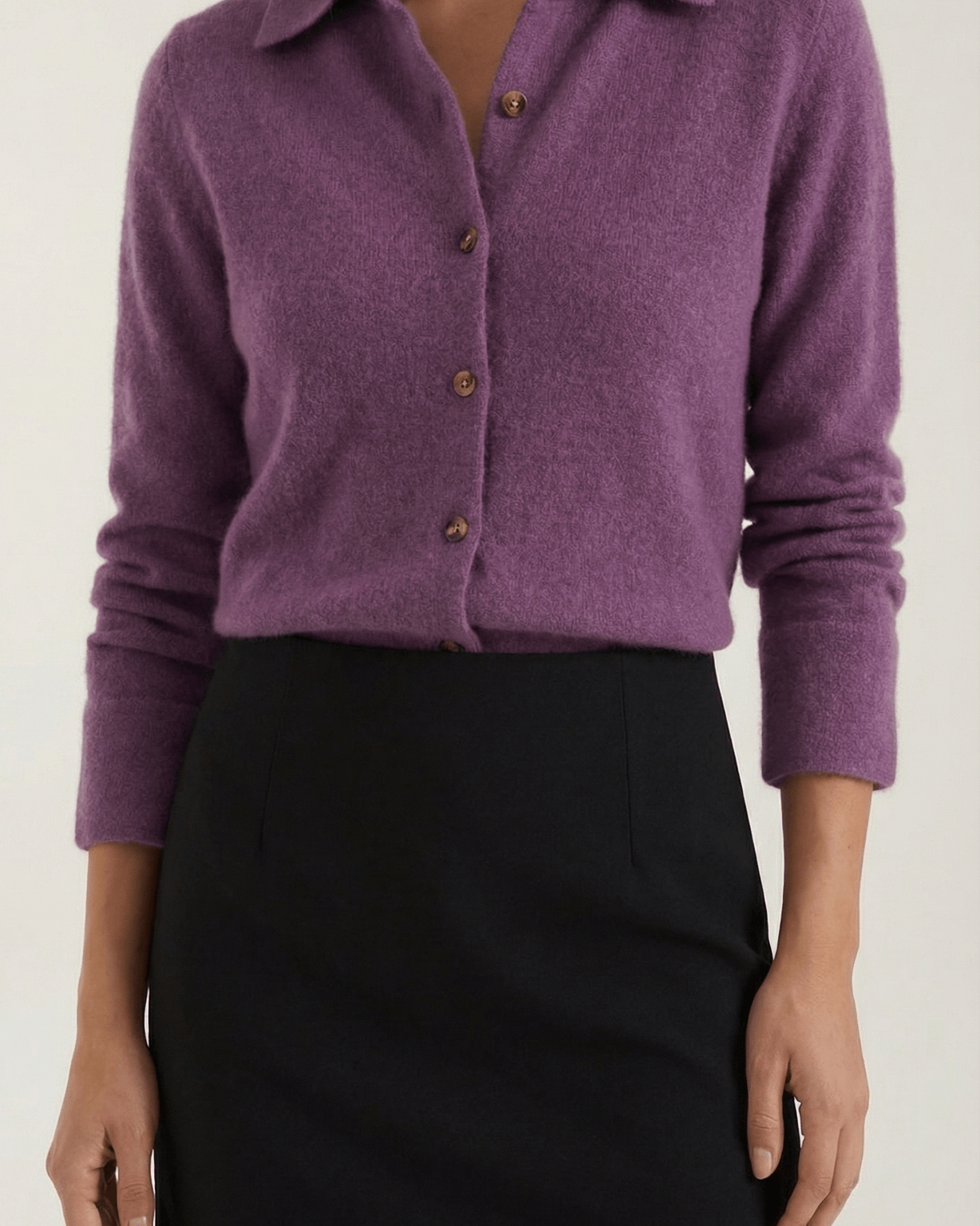 Aurazio Cardigan Con Colletto Bottonato Per Donna