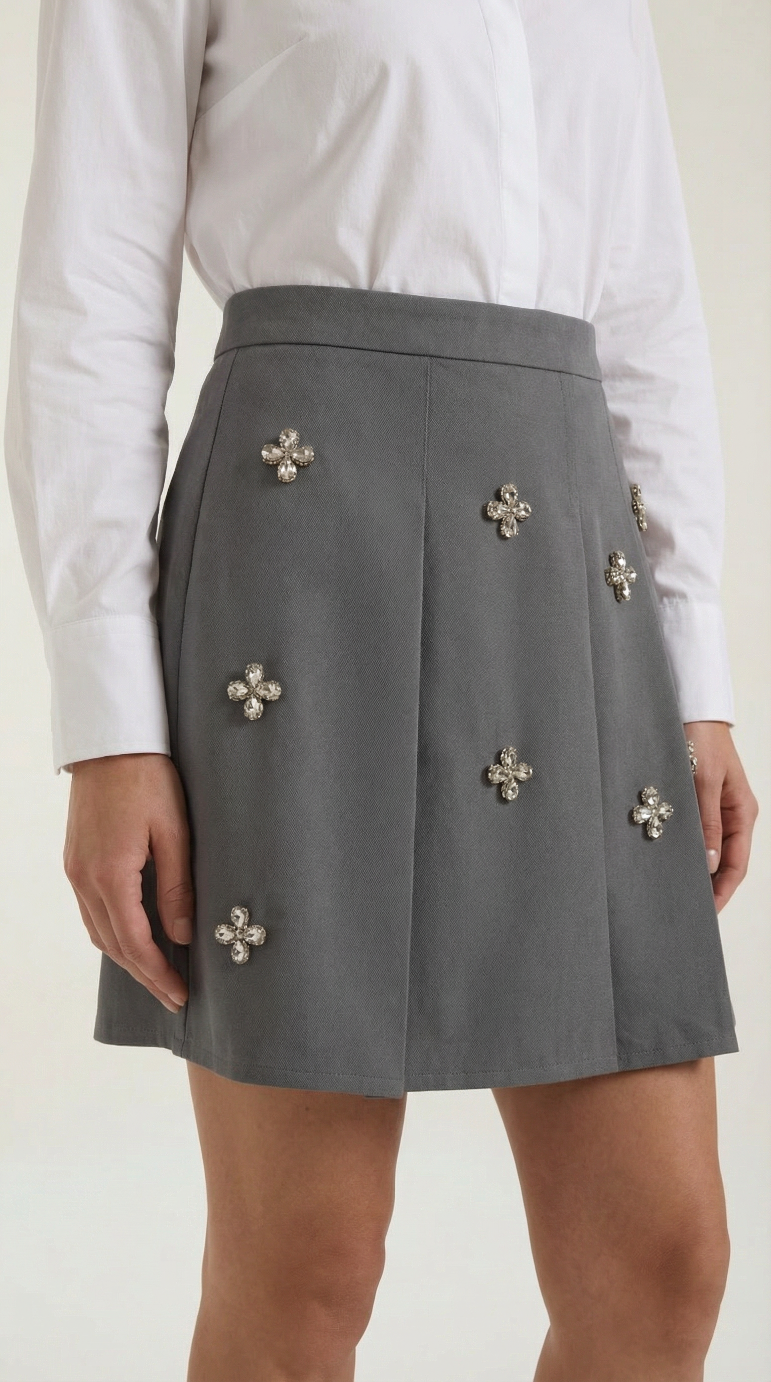 Gonna Donna in Maglia con Margherite Linea a Linea A