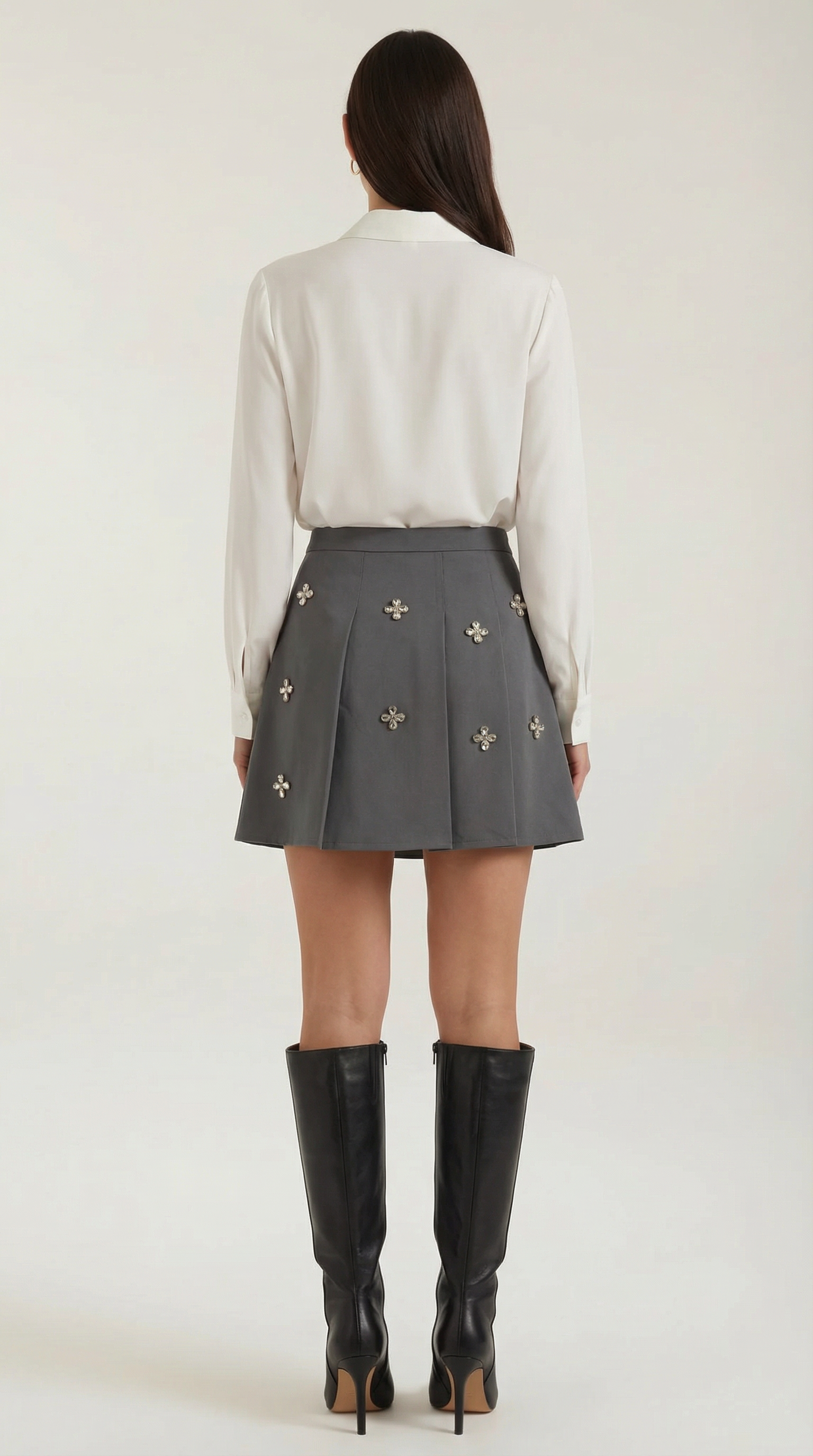Gonna Donna in Maglia con Margherite Linea a Linea A