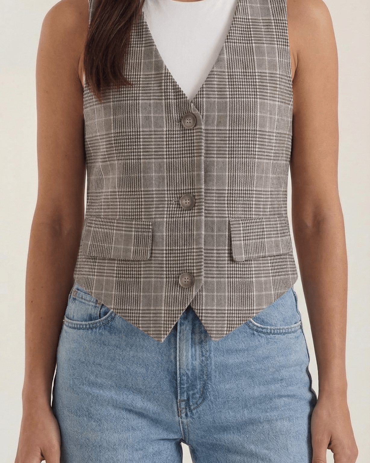 Aurazio Gilet Monopetto da Donna