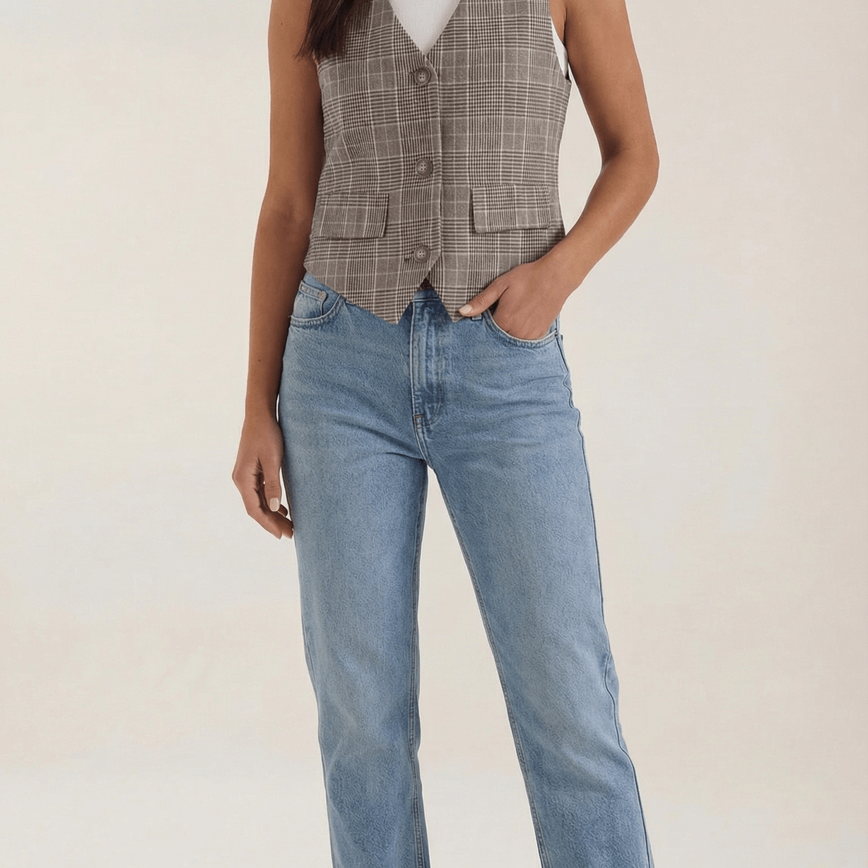 Aurazio Gilet Monopetto da Donna