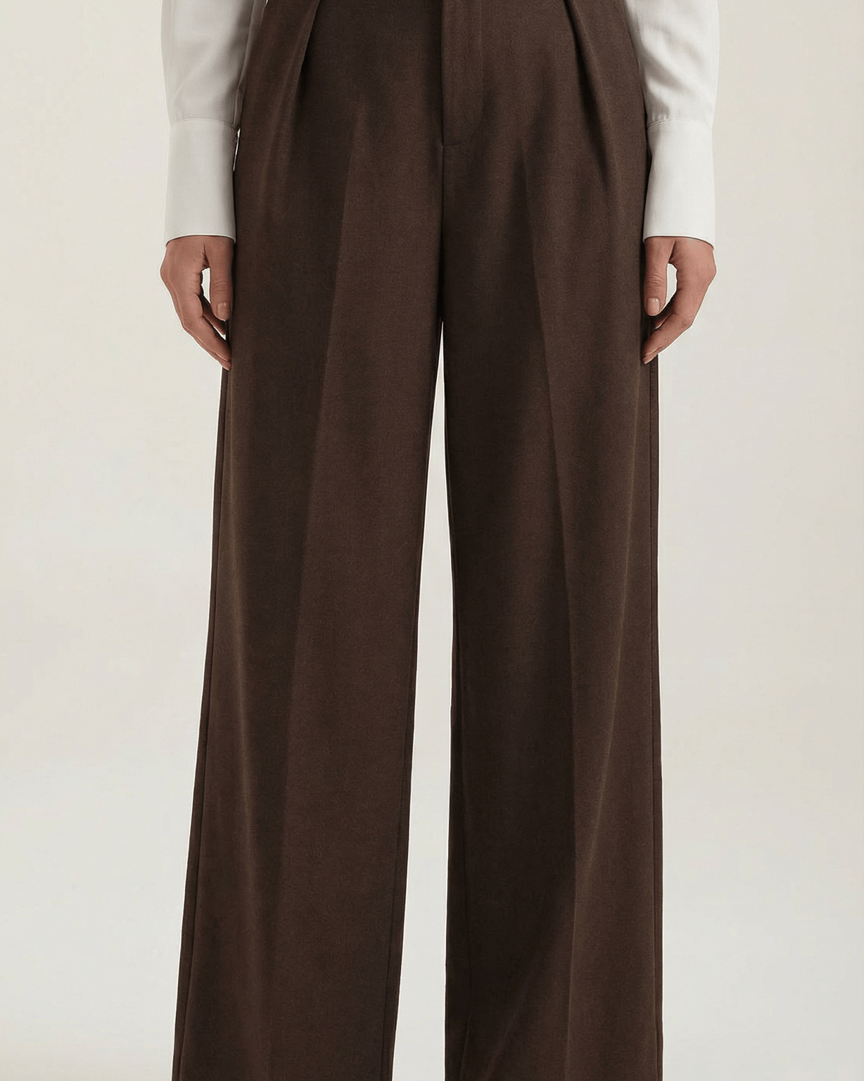 Aurazio Pantaloni a Gamba Larga da Donna