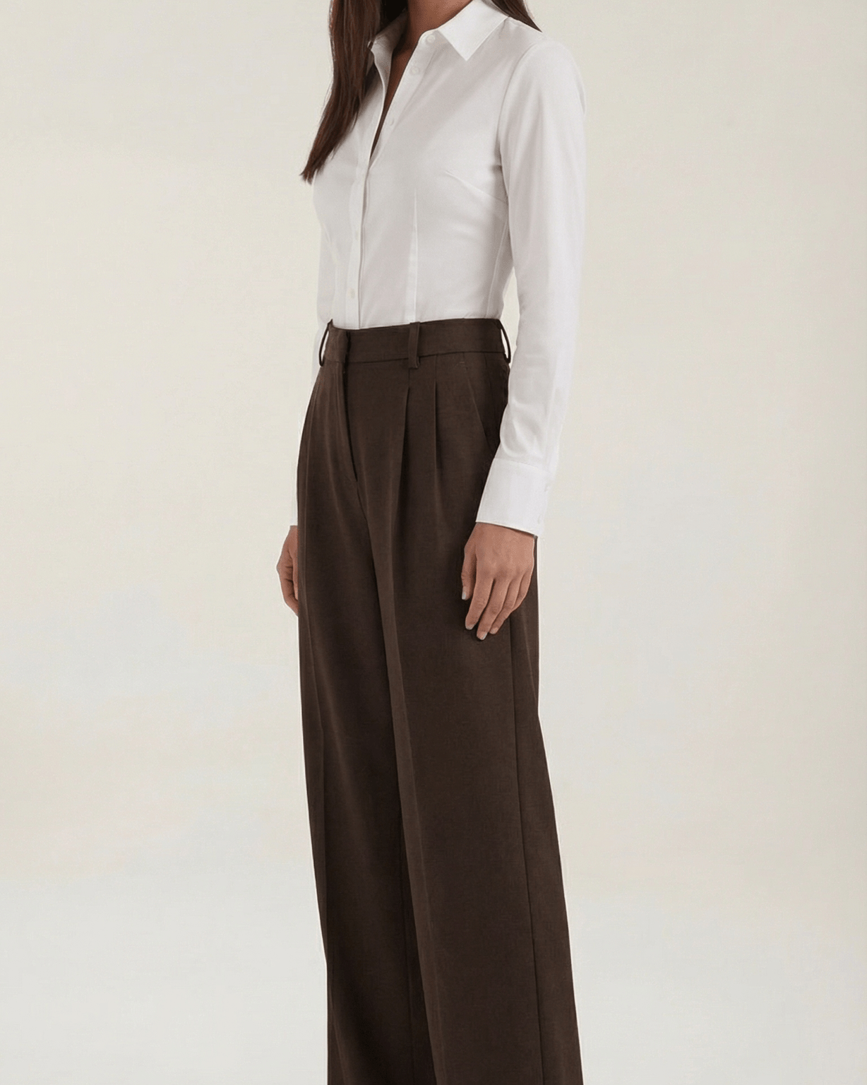 Aurazio Pantaloni a Gamba Larga da Donna