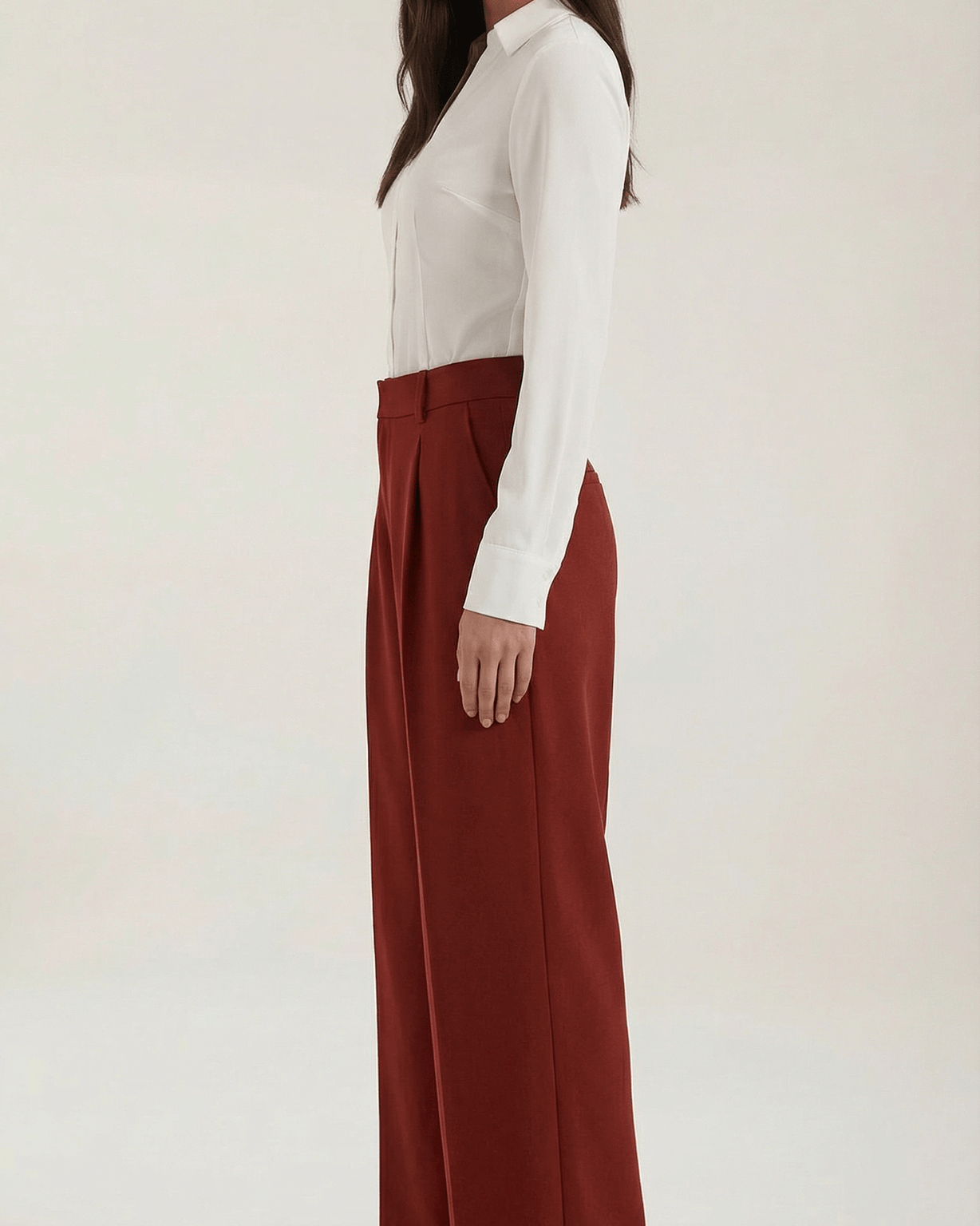 Aurazio Pantaloni a Gamba Larga da Donna