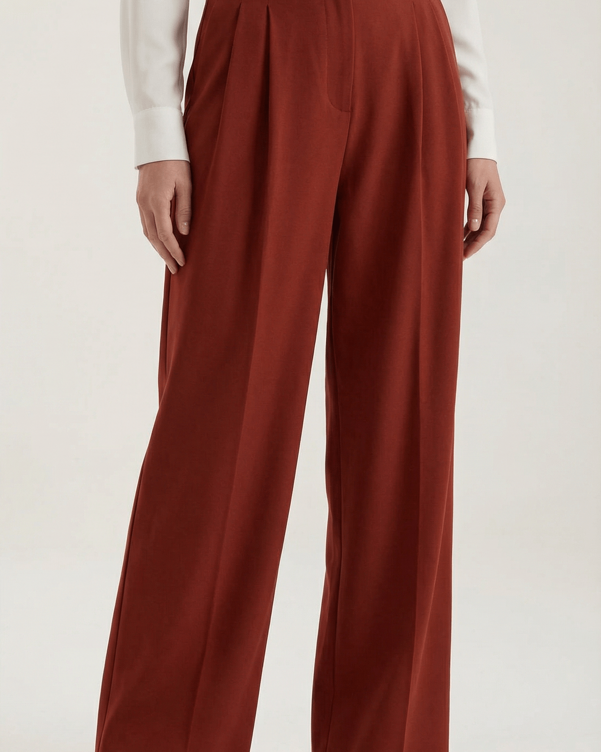 Aurazio Pantaloni a Gamba Larga da Donna