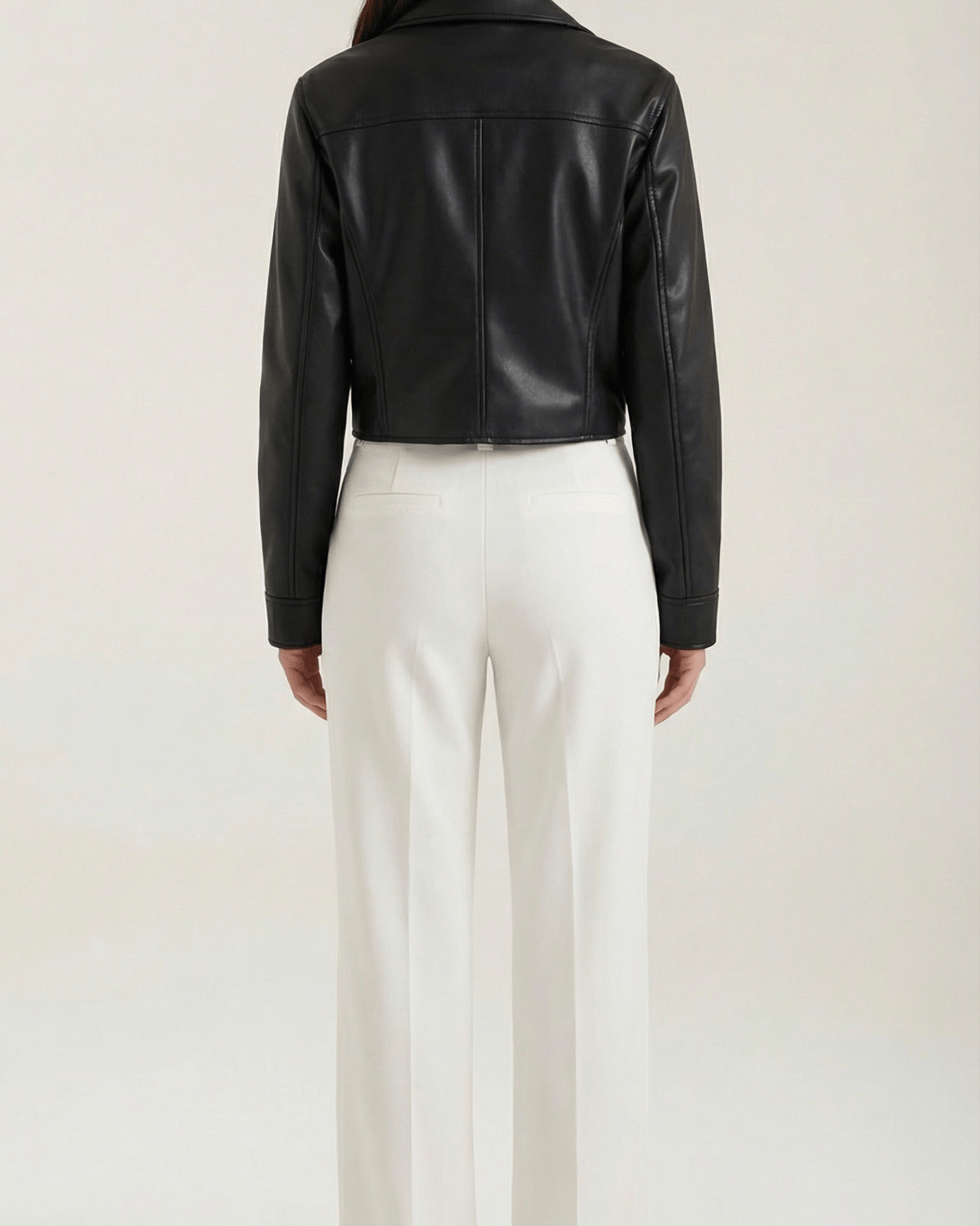 Aurazio Giacca di Ecopelle Corta da Donna