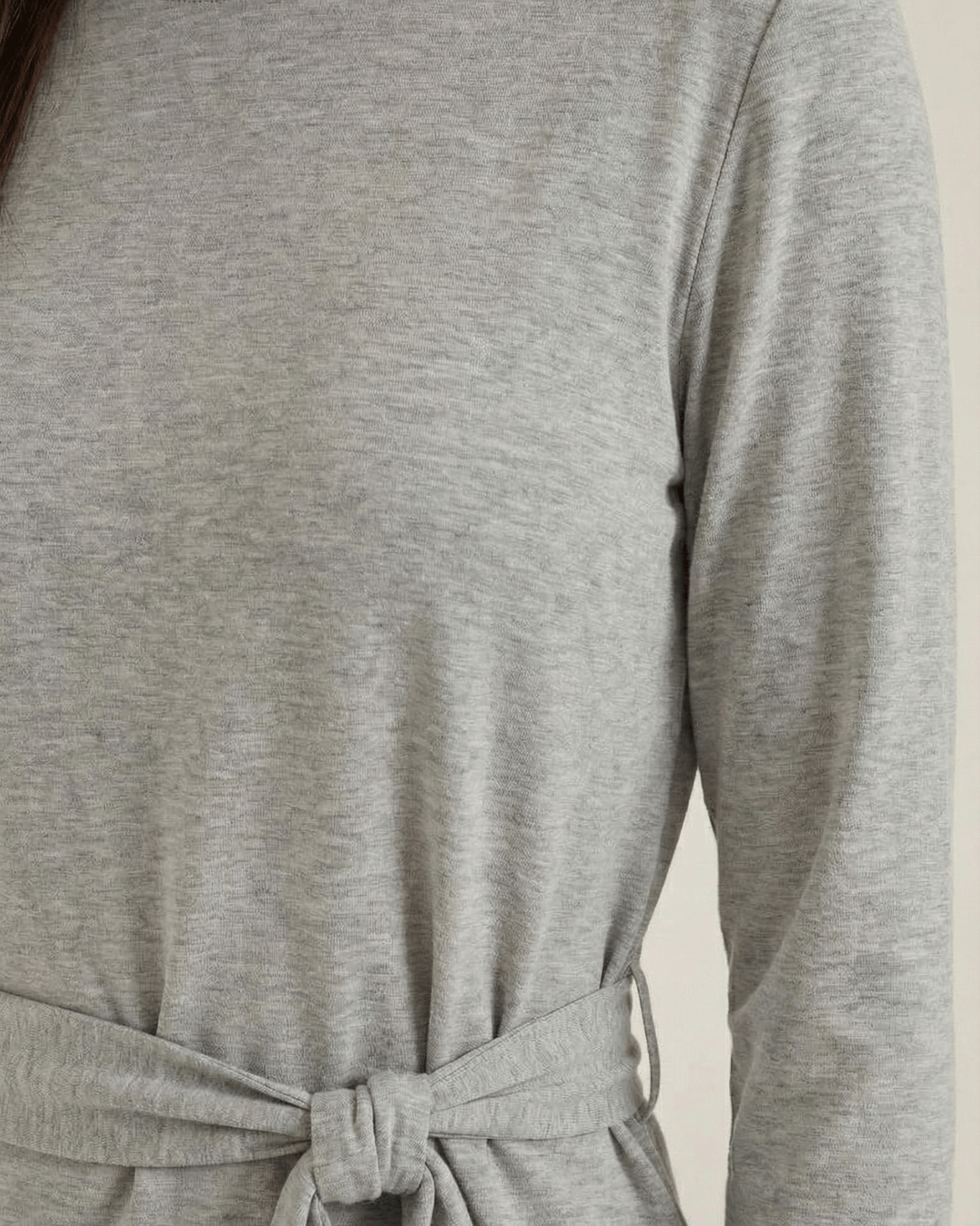 Aurazio Top Manica Lunga con Nodo Vita per Donna