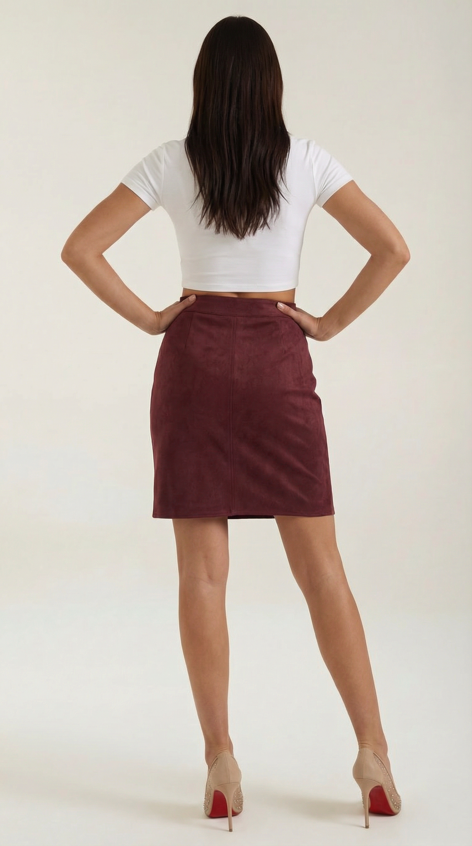 Minigonna Donna con Bottoni Sartoriale Contemporanea
