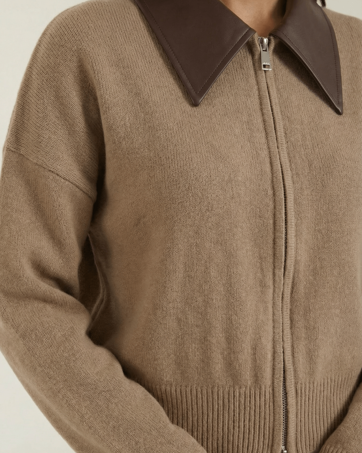 Aurazio Cardigan corto con colletto da Donna