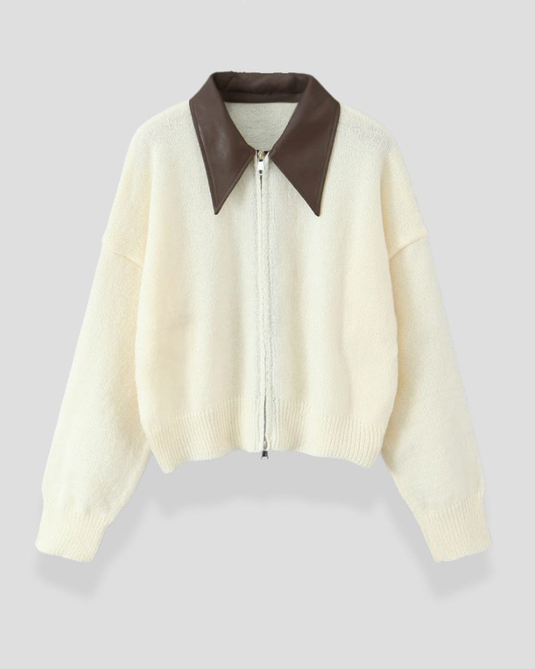 Aurazio Cardigan corto con colletto da Donna