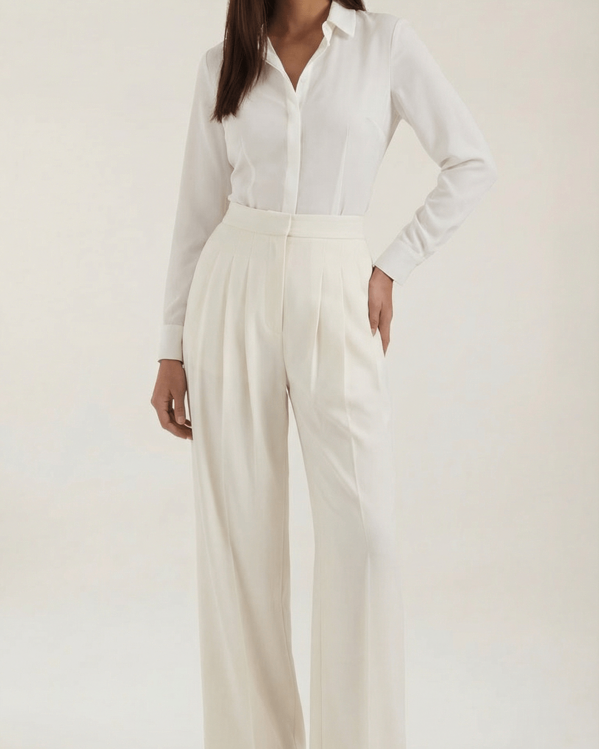 Aurazio Pantaloni Plissettati per Donna