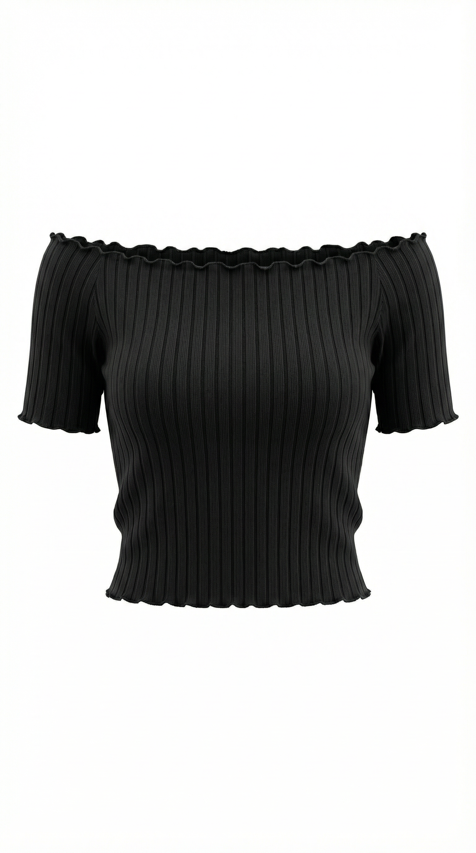Top Corto Donna a Righe Scollo Quadrato Femminile