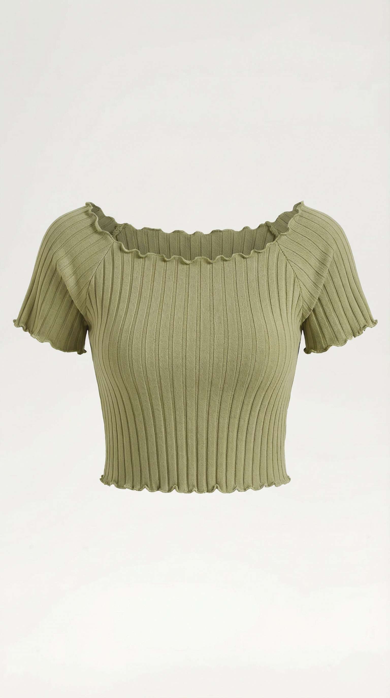 Top Corto Donna a Righe Scollo Quadrato Femminile