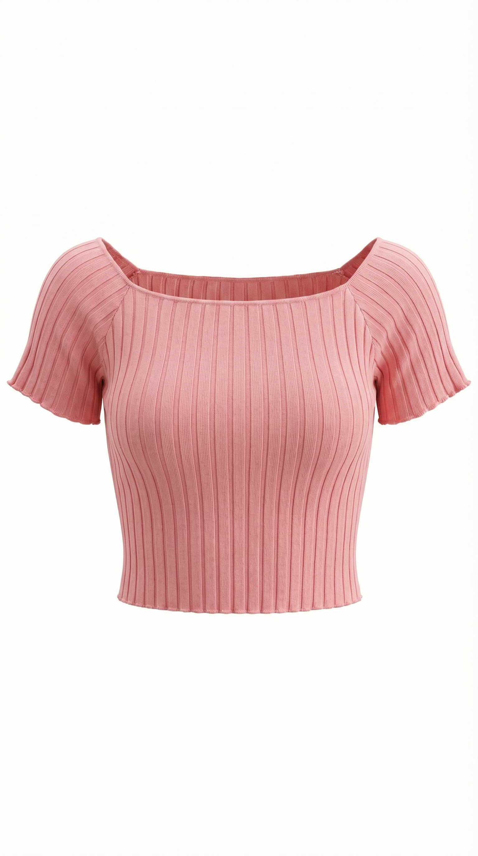Top Corto Donna a Righe Scollo Quadrato Femminile