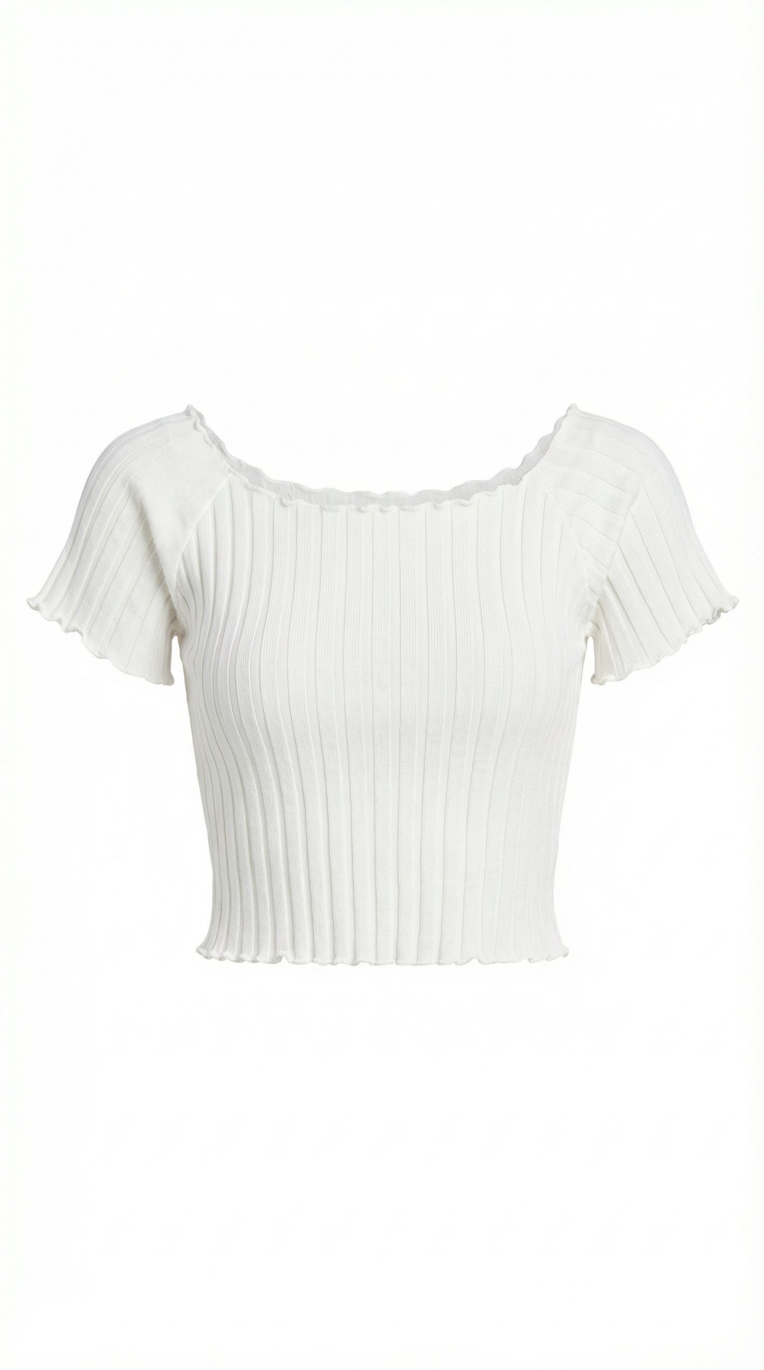 Top Corto Donna a Righe Scollo Quadrato Femminile