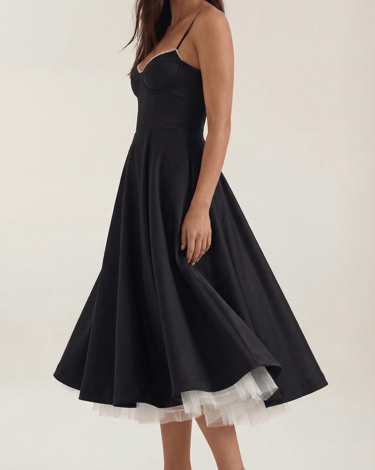 Aurazio Abito Midi in Tulle per Donna