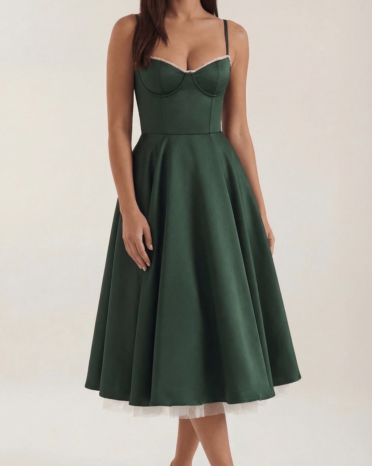 Aurazio Abito Midi in Tulle per Donna