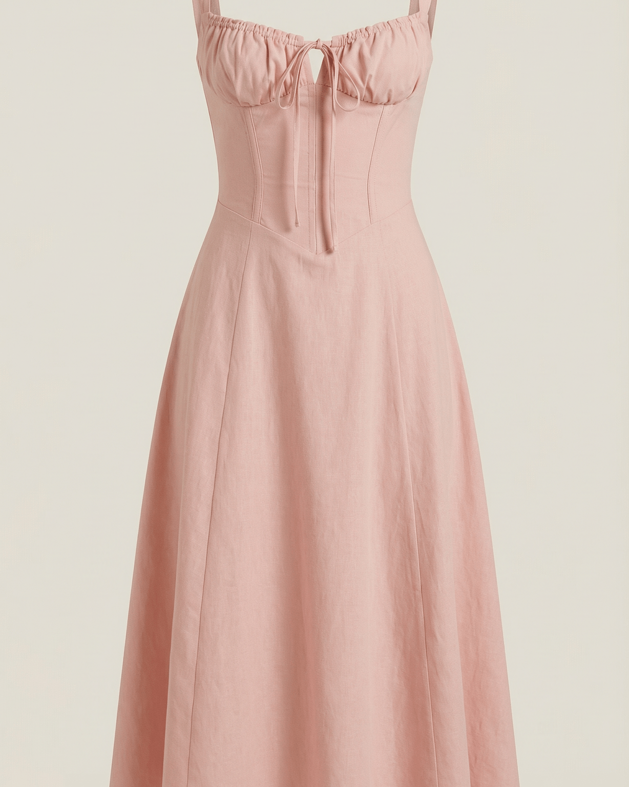 Aurazio Vestito Midi con Allacciatura da Donna