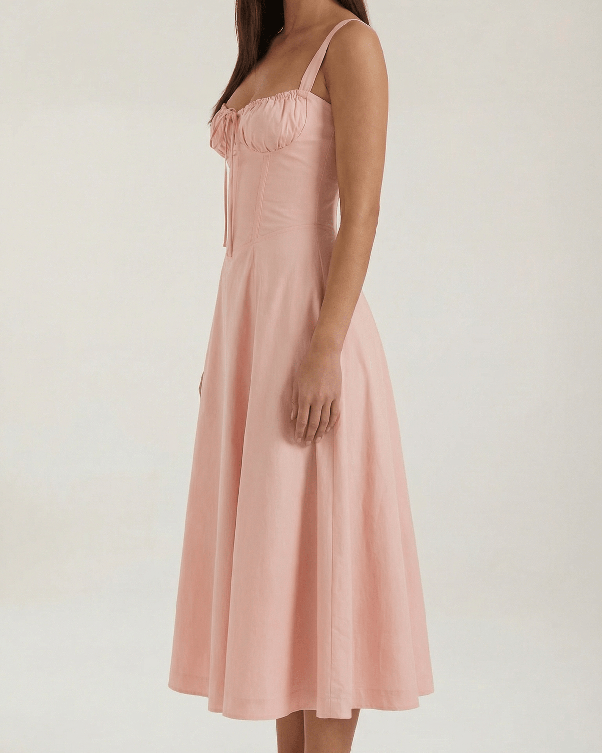 Aurazio Vestito Midi con Allacciatura da Donna