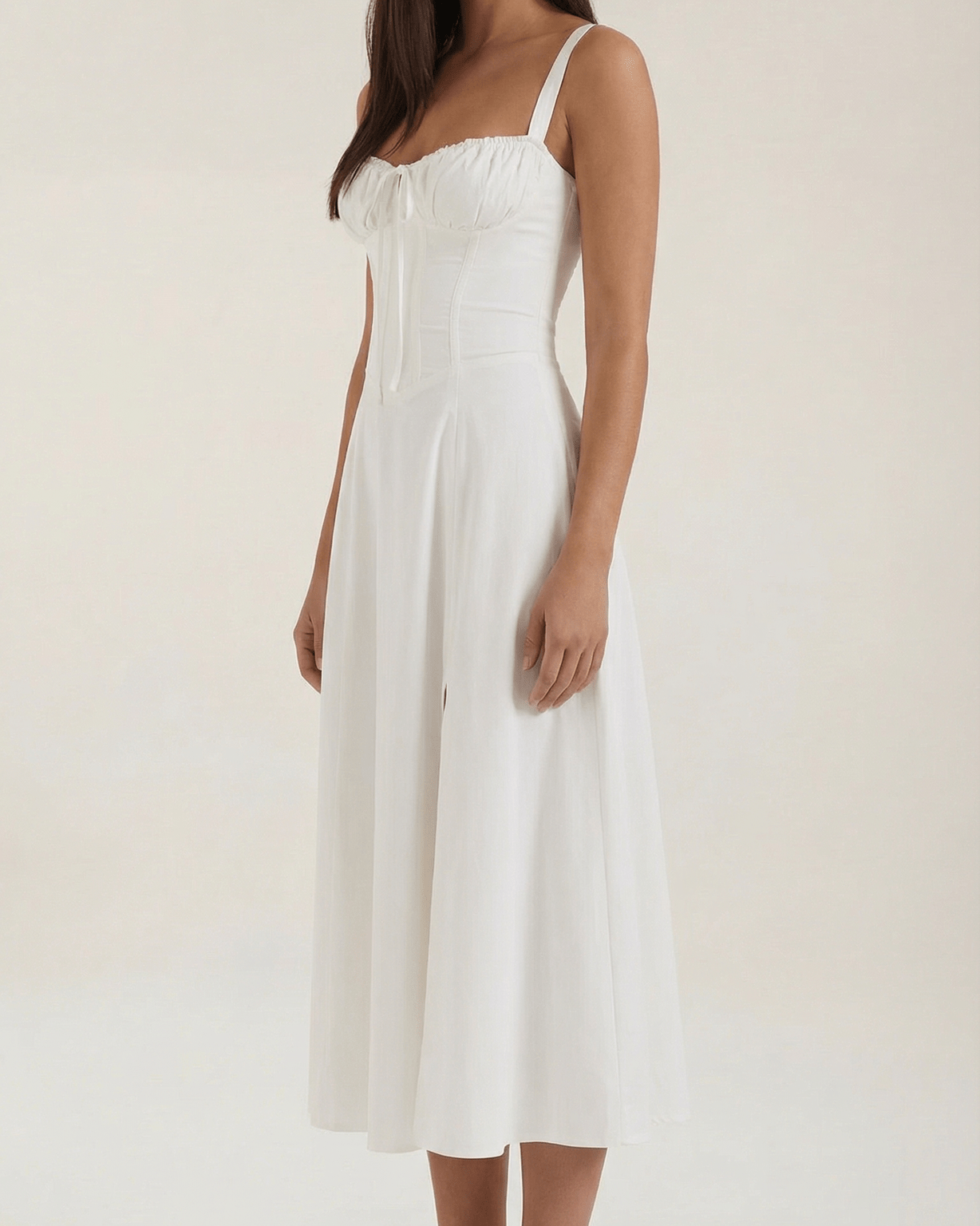 Aurazio Vestito Midi con Allacciatura da Donna