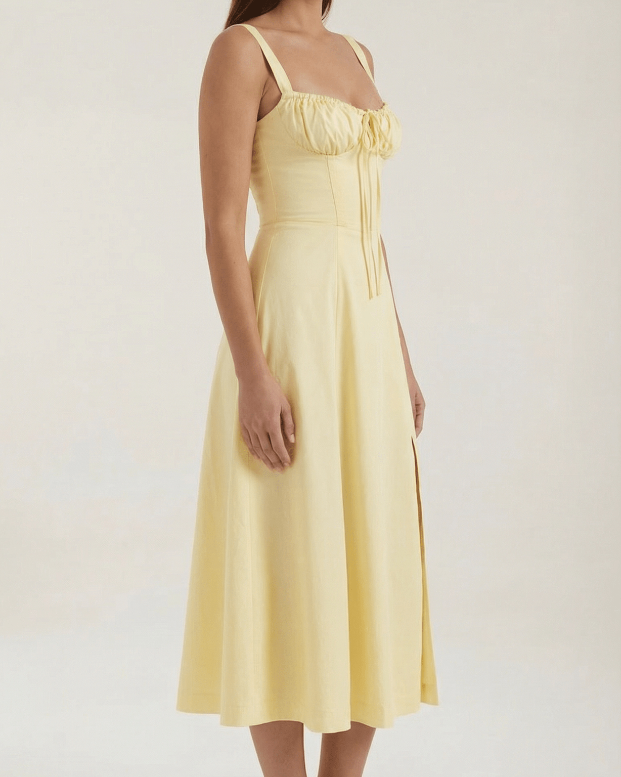 Aurazio Vestito Midi con Allacciatura da Donna